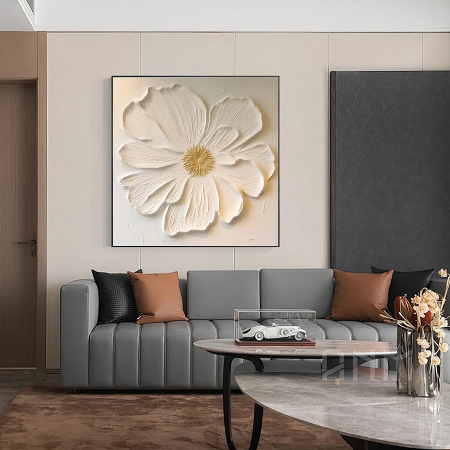 Flower & Tree Abstract Wall Art #FT091