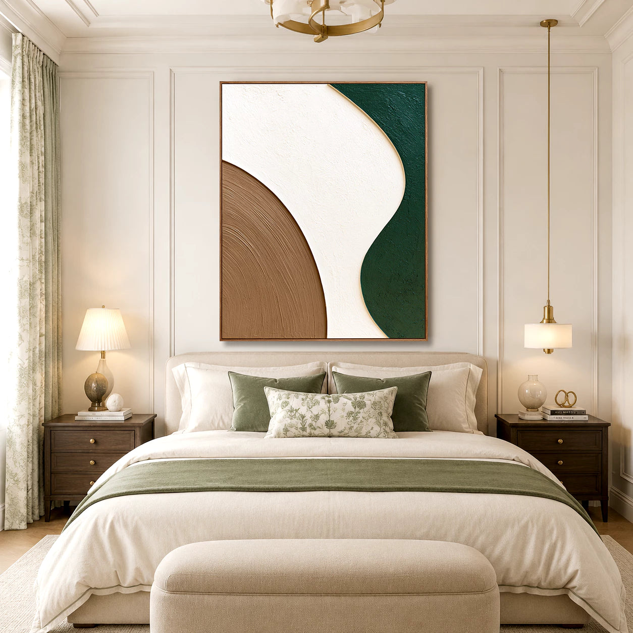 Minimalist Wabi-Sabi Abstract Curve Wall Art #JM98