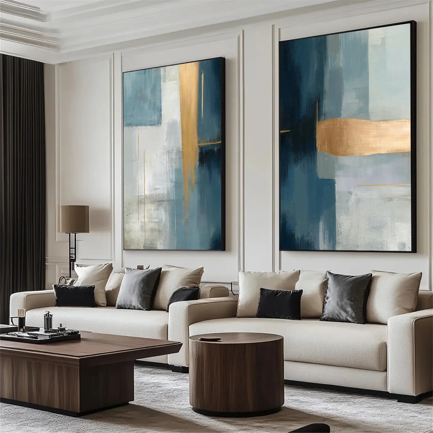 Abstract Set of 2 Canvas Art #WA588