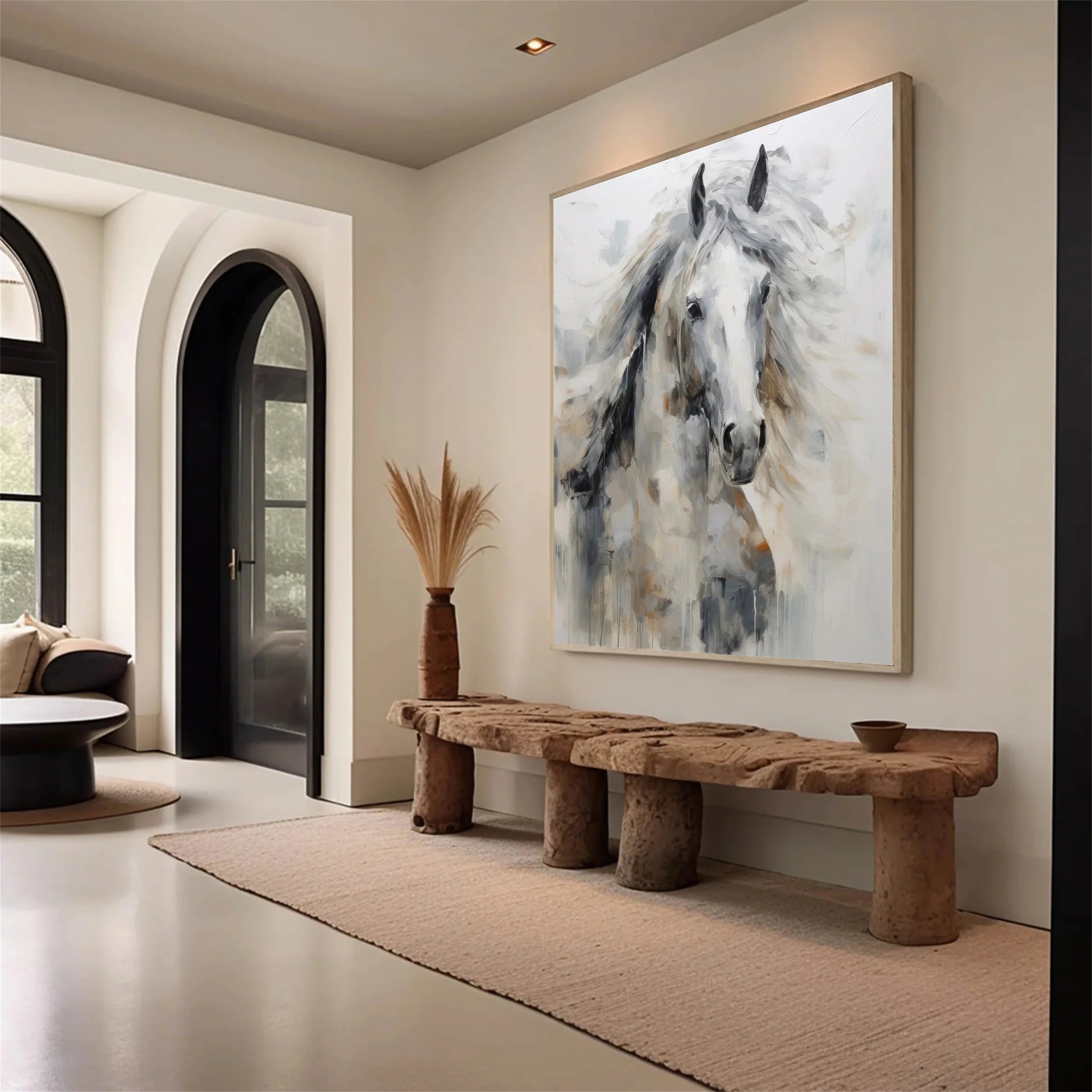 Colorful Horse Abstract Animal Wall Art #AM008