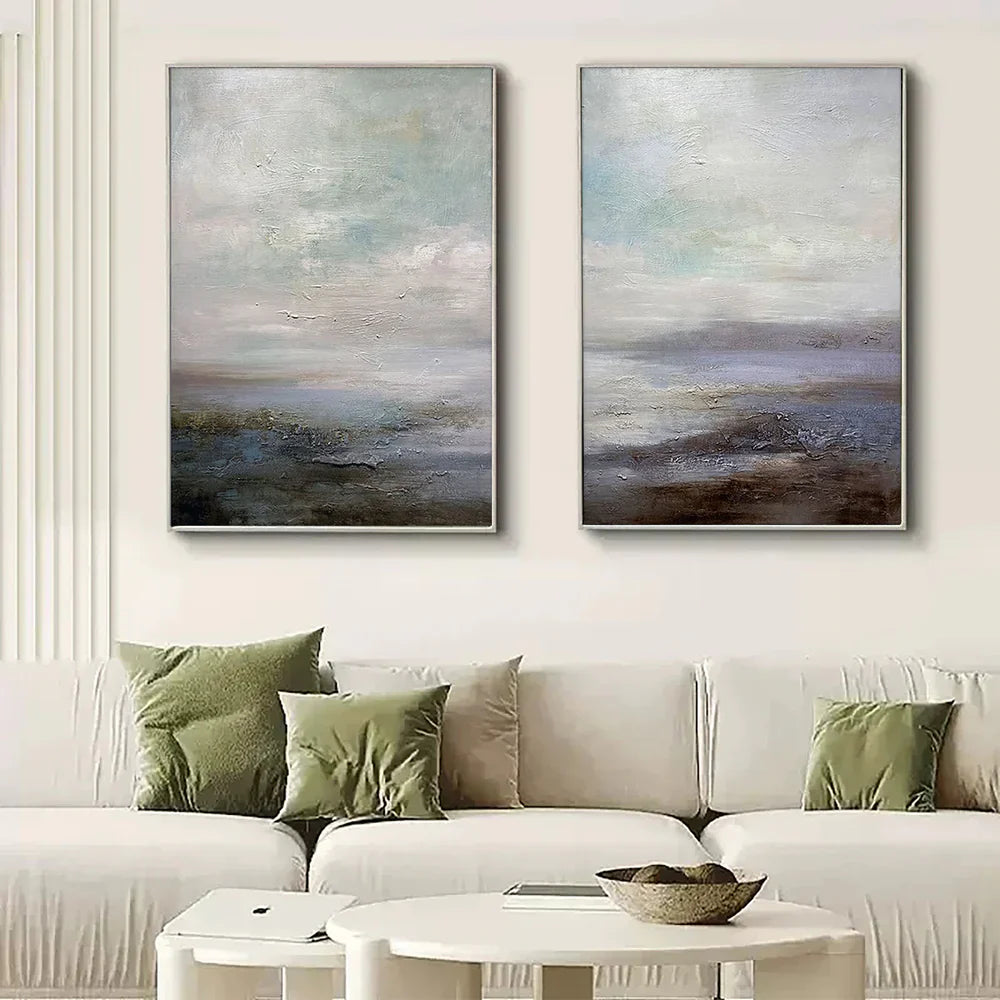 Minimalist Sea & Sky Art Set of 2 #SK003