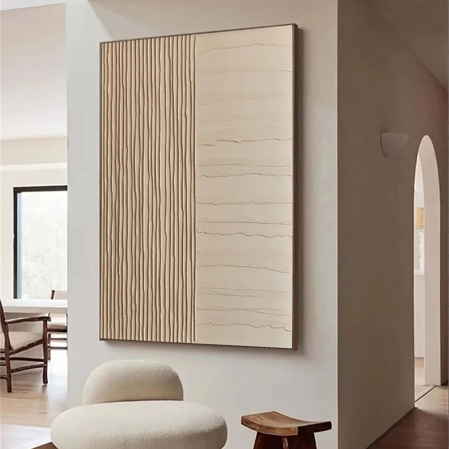 Minimalist Brown & Beige Art #MB011