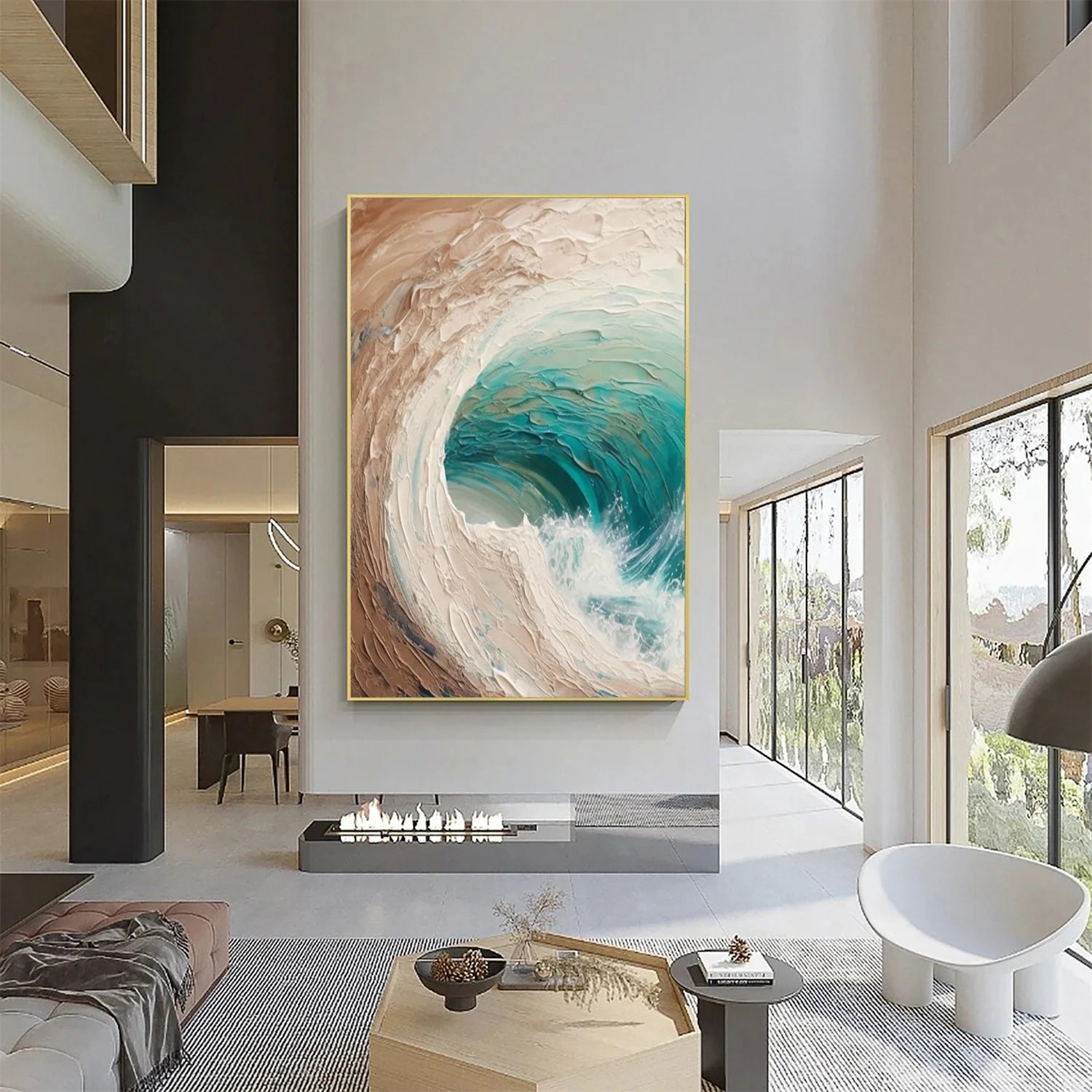 Sea & Sky Abstract_Textured_Wall Art #SK125