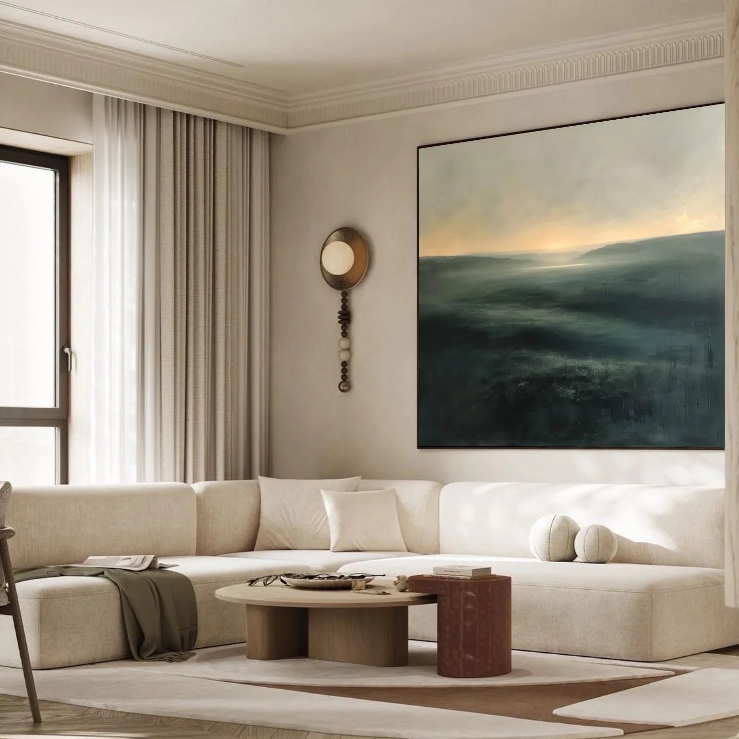 Green Minimalist Canvas Art #GT046