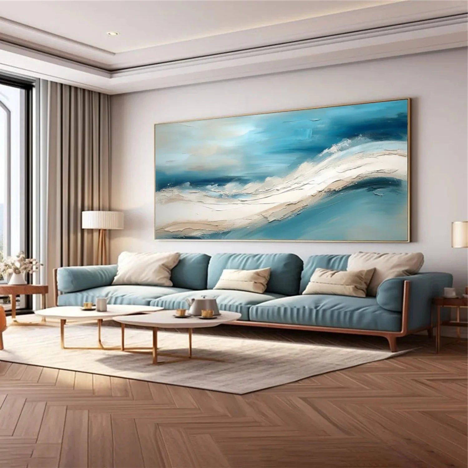 Sea & Sky Abstract_Textured_Wall Art #SK179