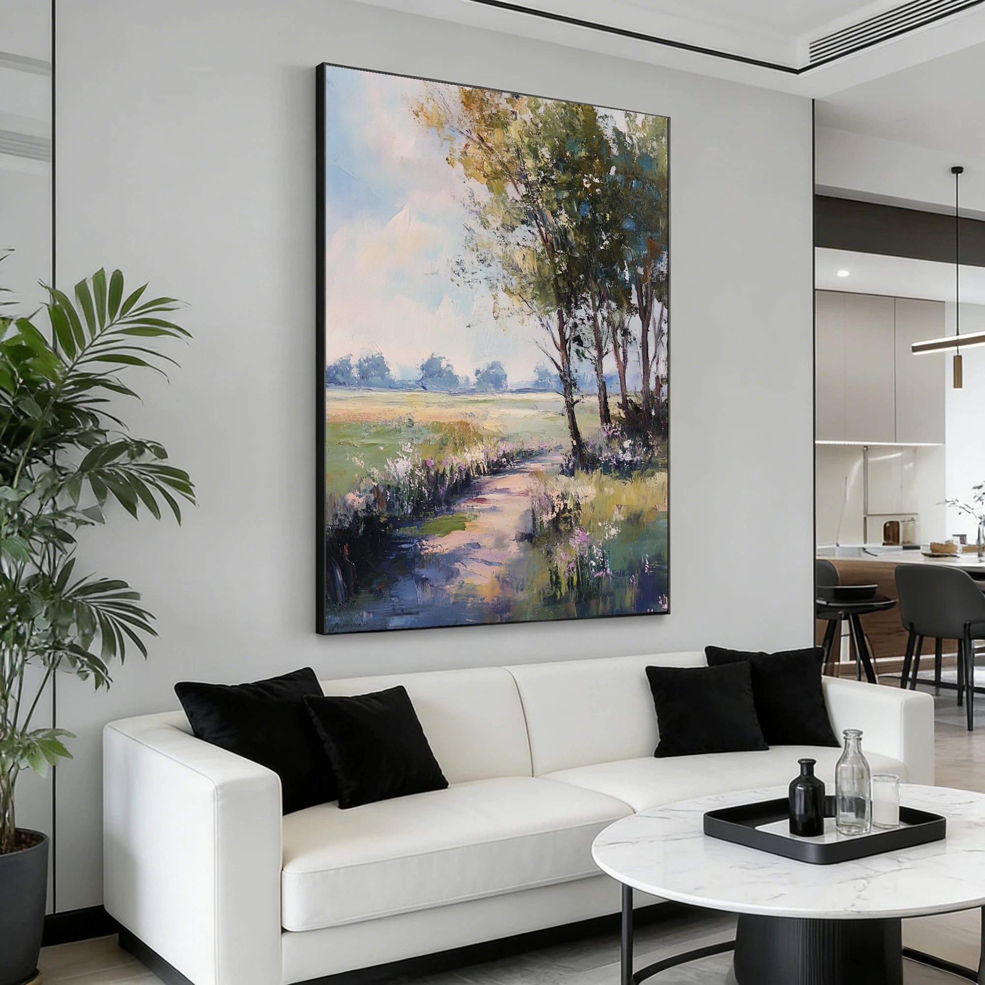 Original Hand-Painted Impressionist Landscape Oil Painting #FJ591