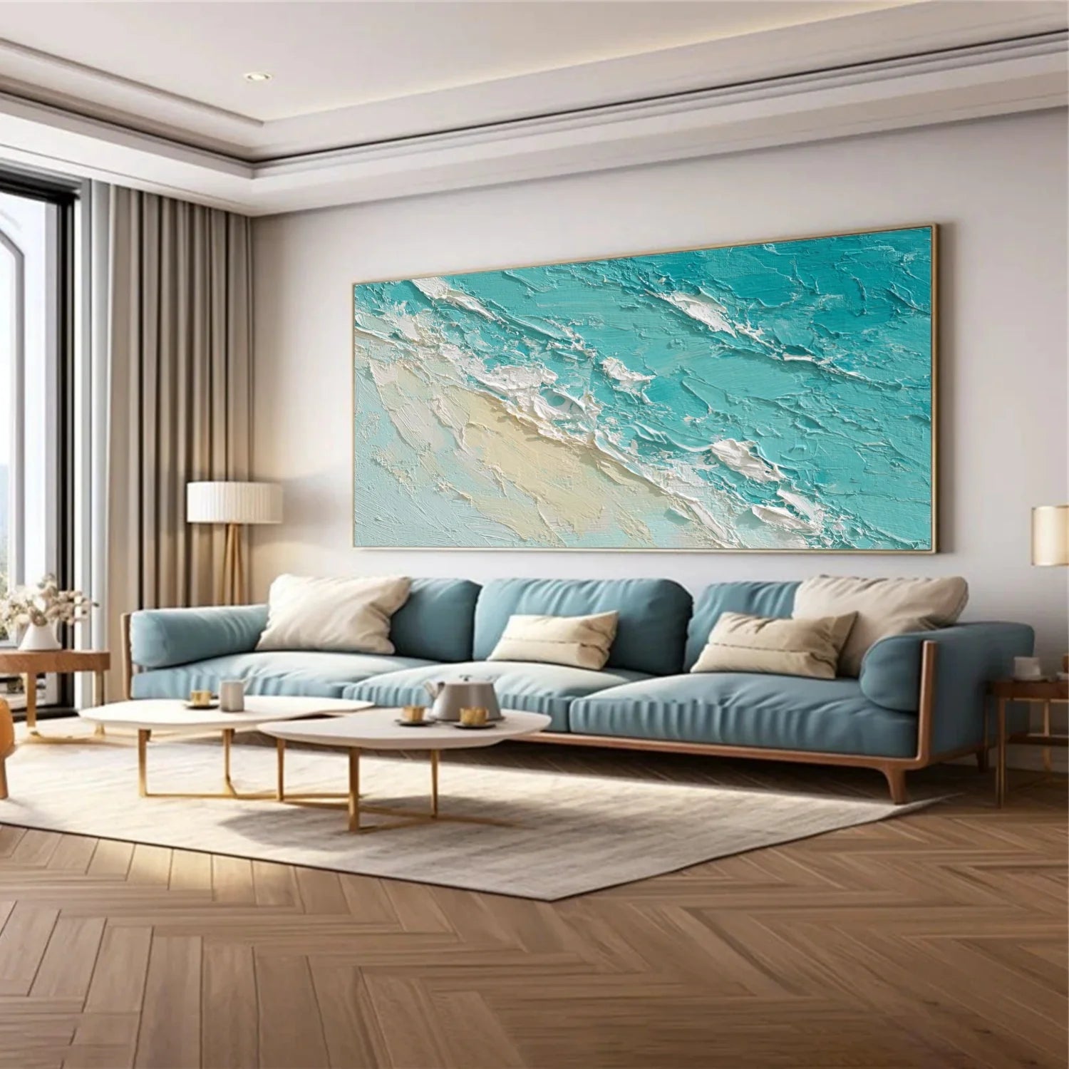 Sea & Sky Abstract_Textured_Wall Art #SK153