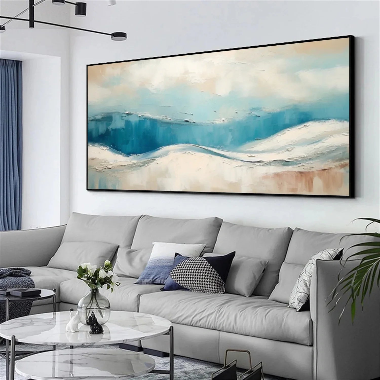 Sea & Sky Abstract_Textured_Wall Art #SK180