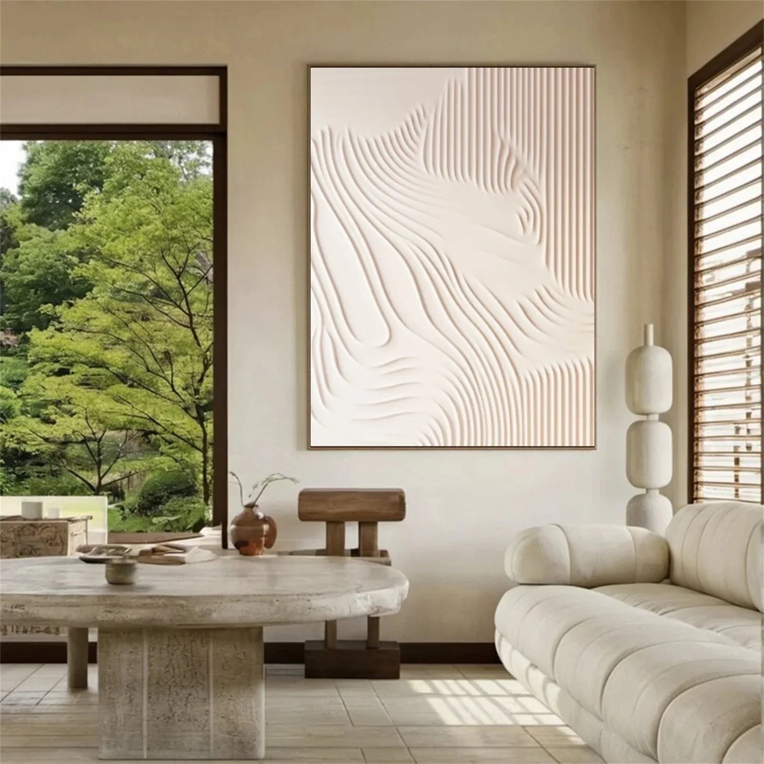 Minimalist Brown & Beige Art #MB010