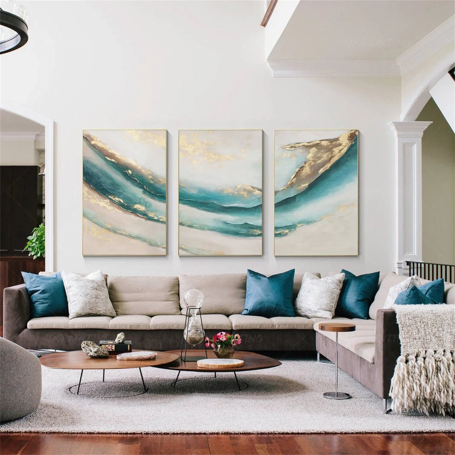 Abstract Canvas Art Set of 3 #WA802