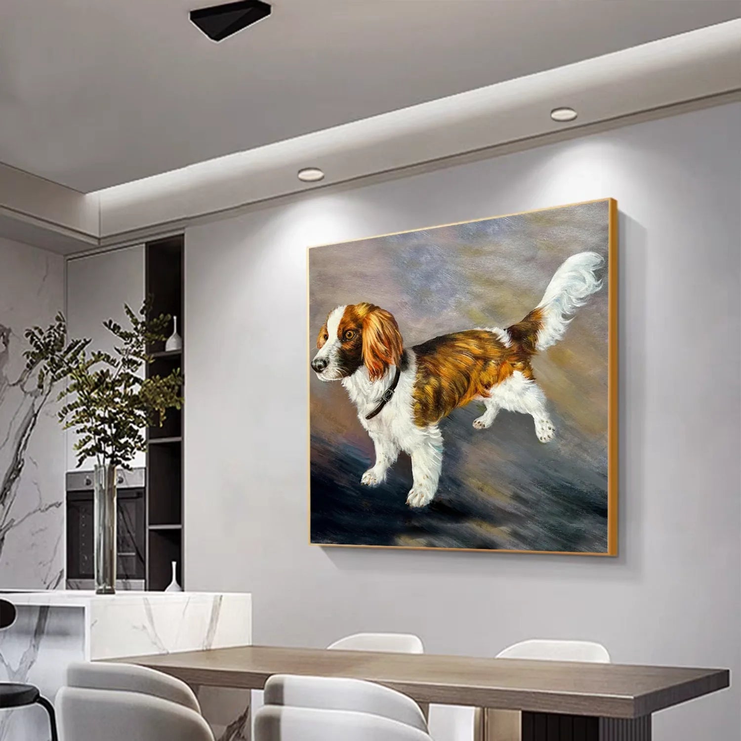 Abstract Animal Dog Wall Art #AM097