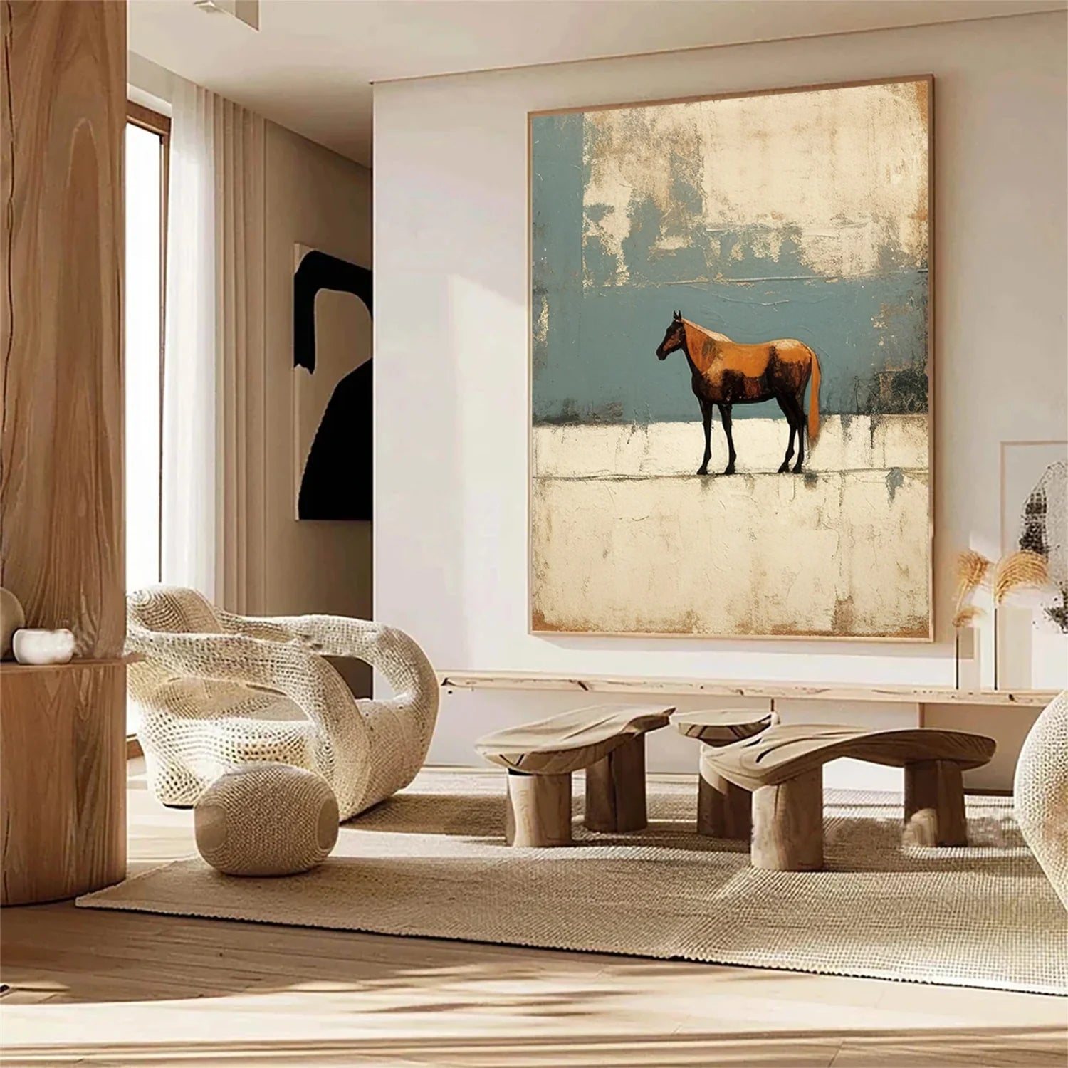 Abstract Animal Horse Wall Art #AM109