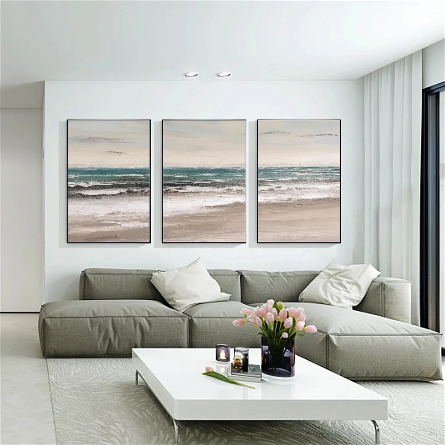 Sea & Sky Textured Art Set of 3 #SK108
