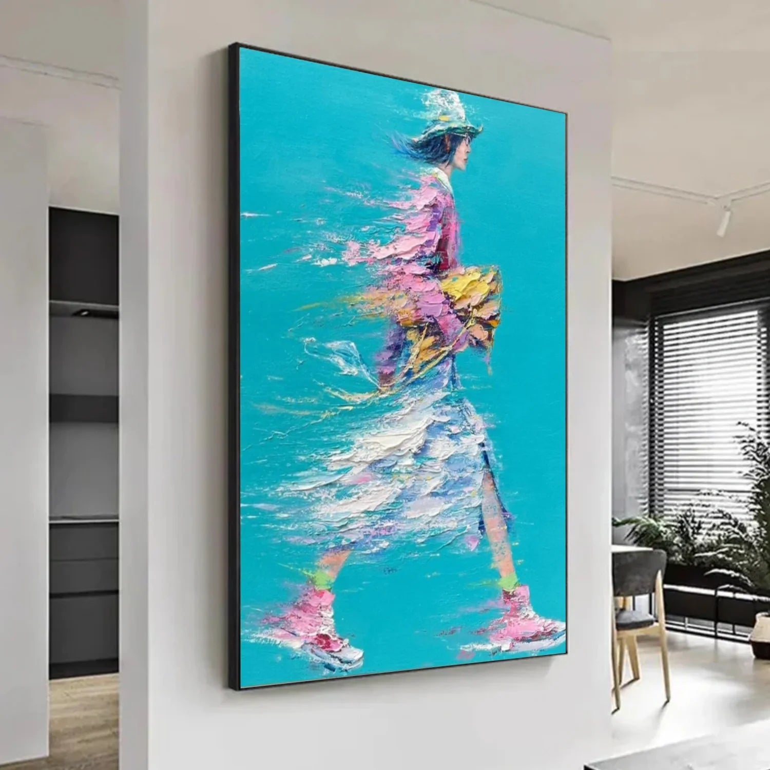 Abstract Portrait_Textured Wall Art #AB072