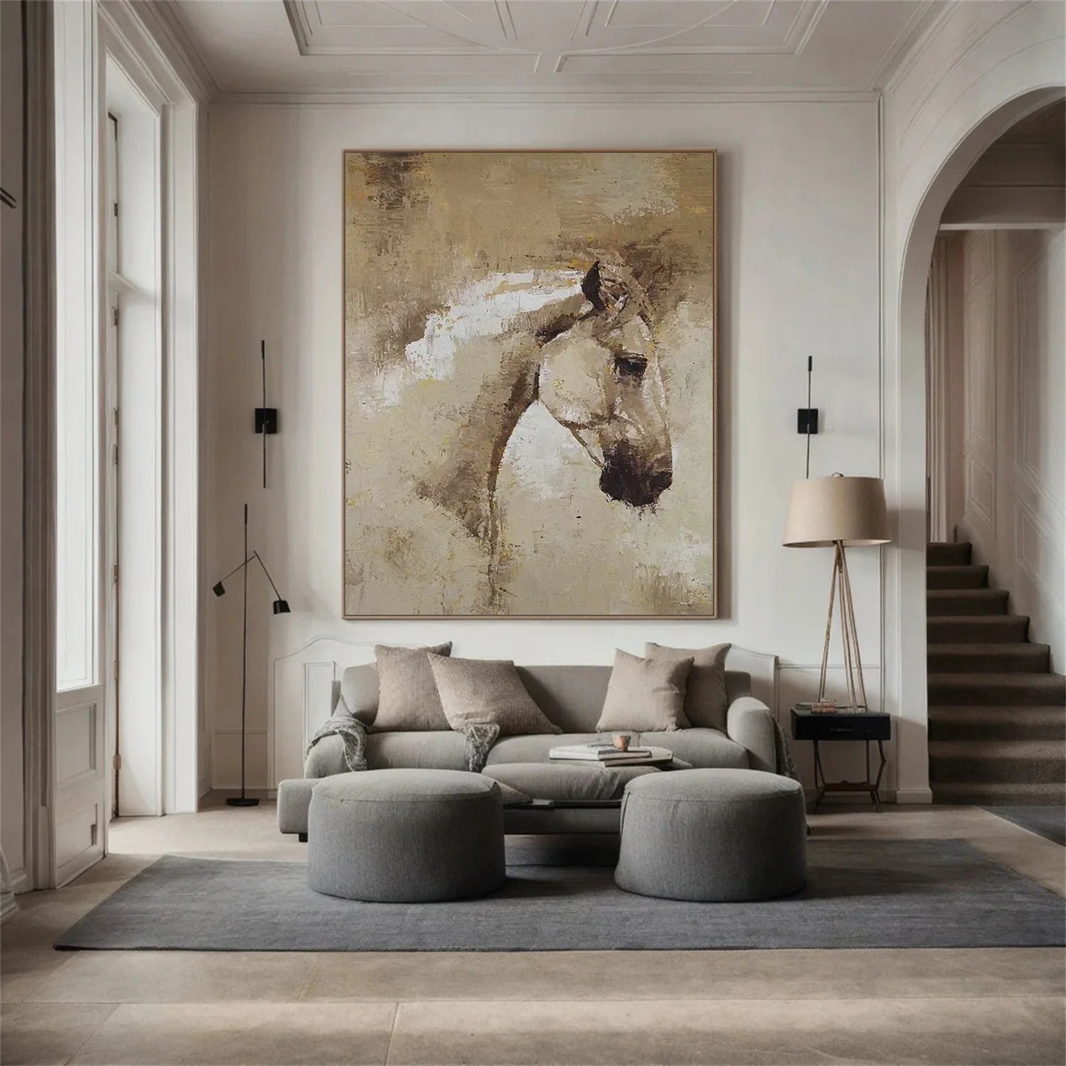 Abstract Animal Horse Wall Art #AM119