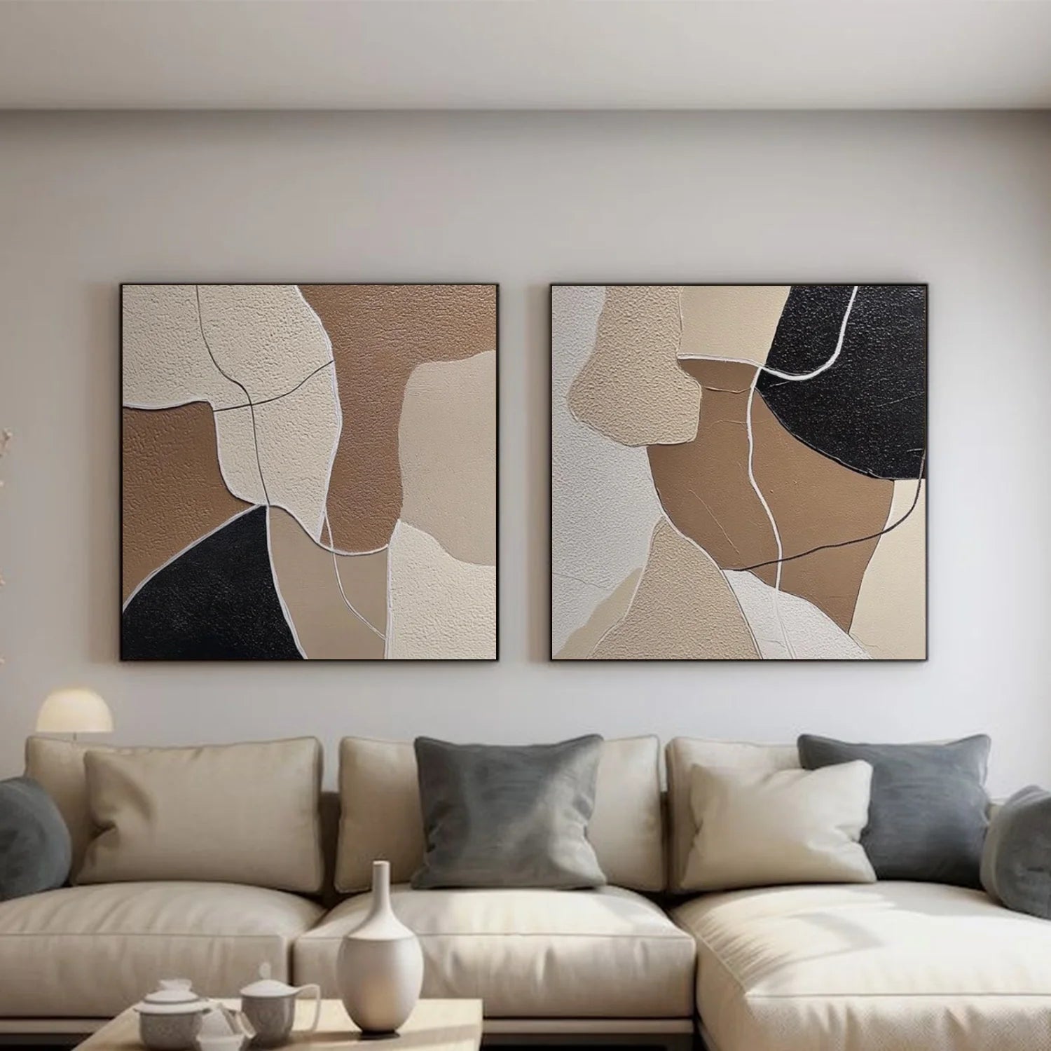 Abstract_Canvas Art Set of 2 #WA807