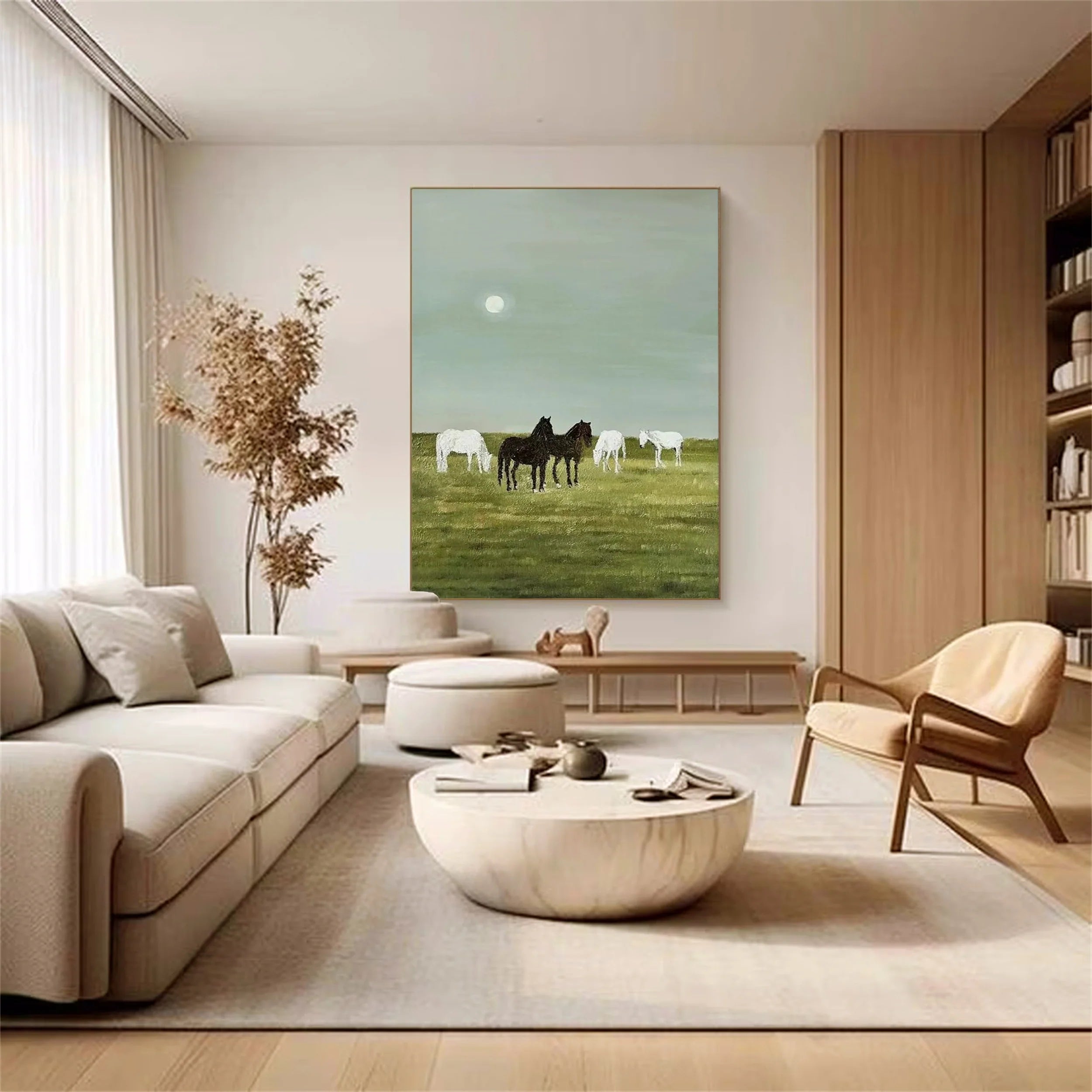 Colorful Horse Abstract Animal Wall Art #AM035