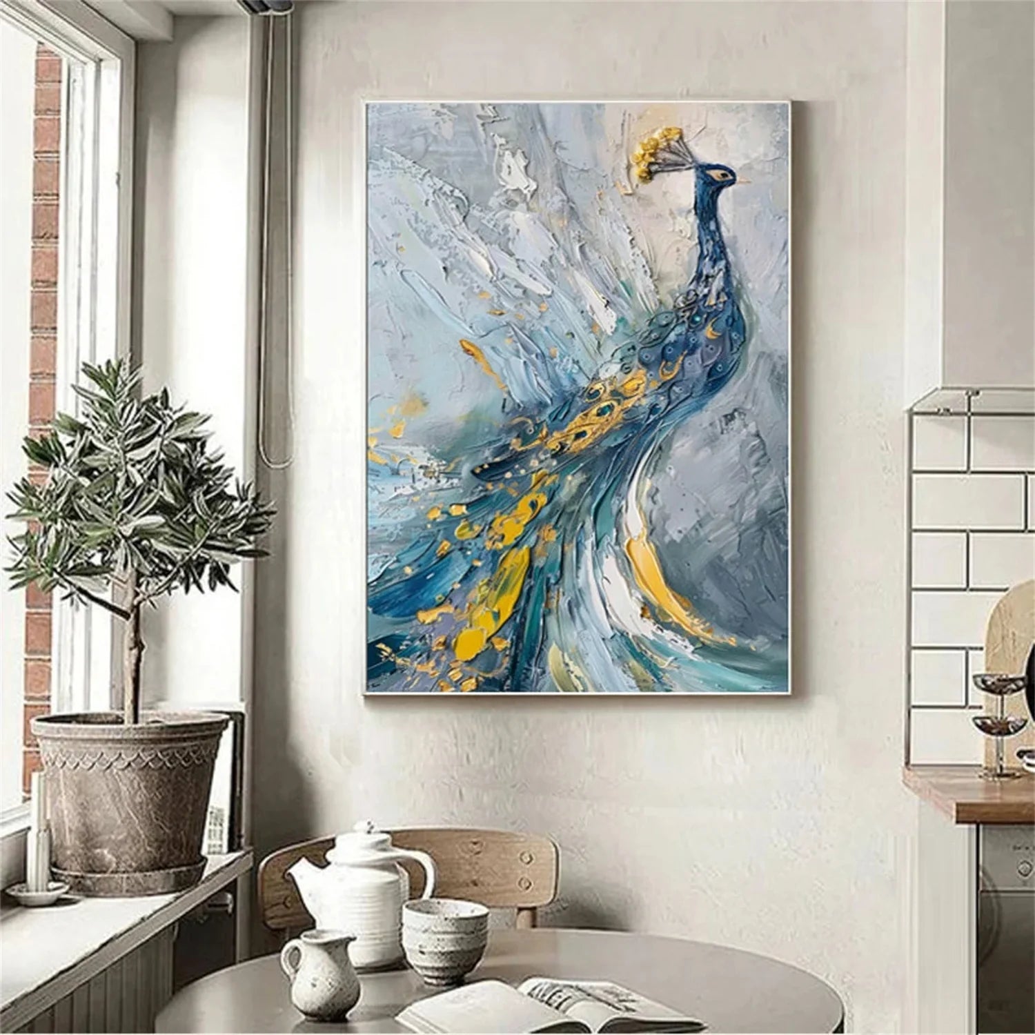 Colorful Abstract Animal Wall Art #AM091