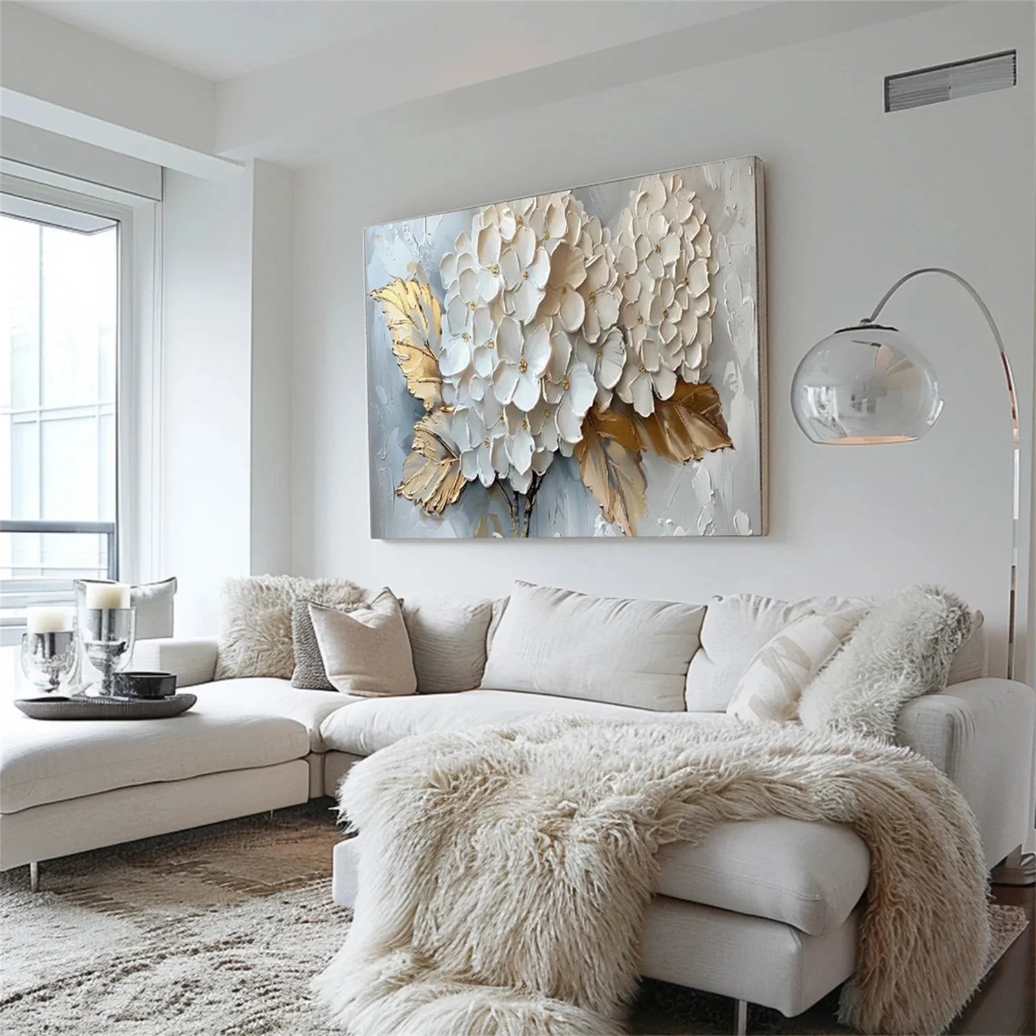 Colorful Flower & Tree Abstract Wall Art #FT050