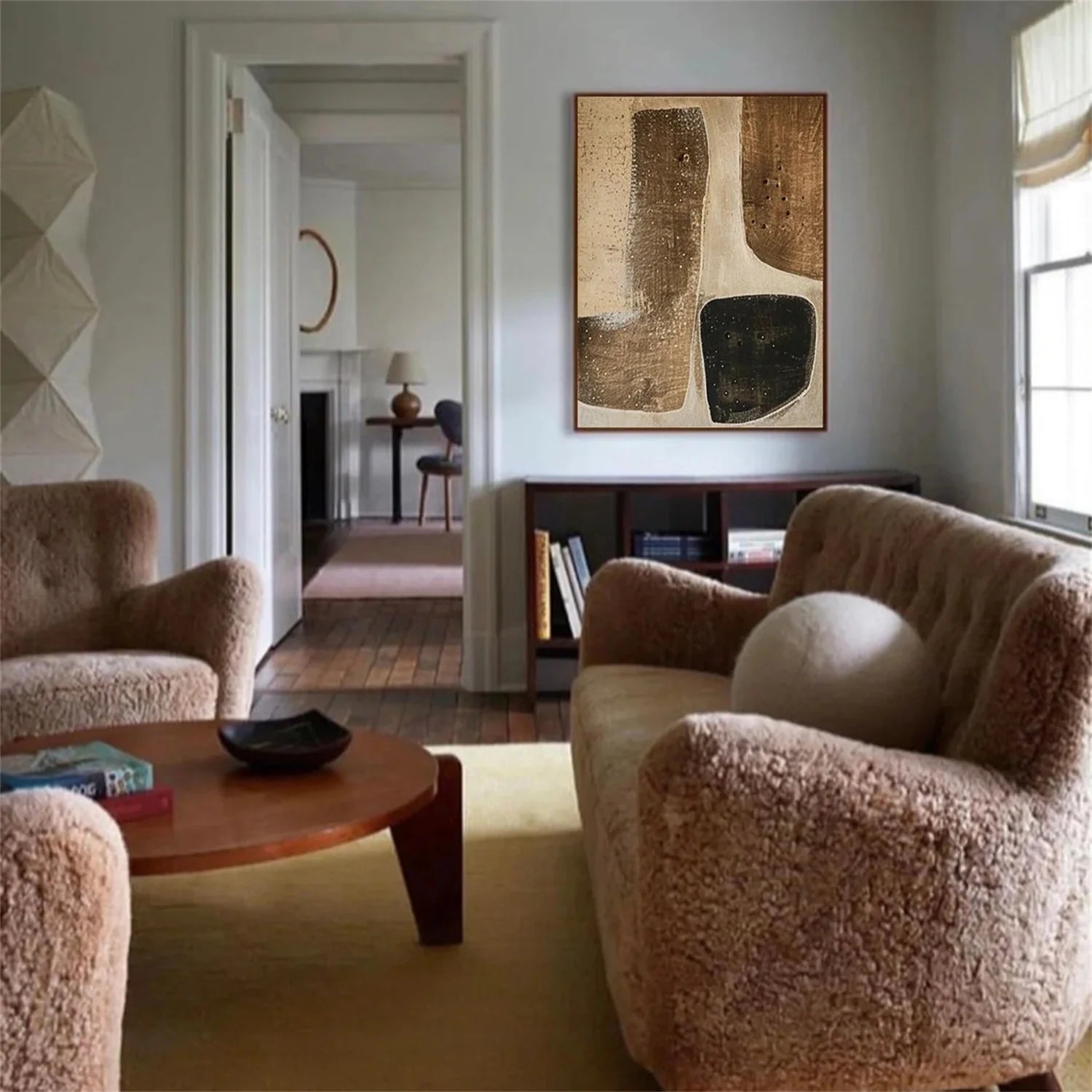 Minimalist Brown & Beige Art #MB017