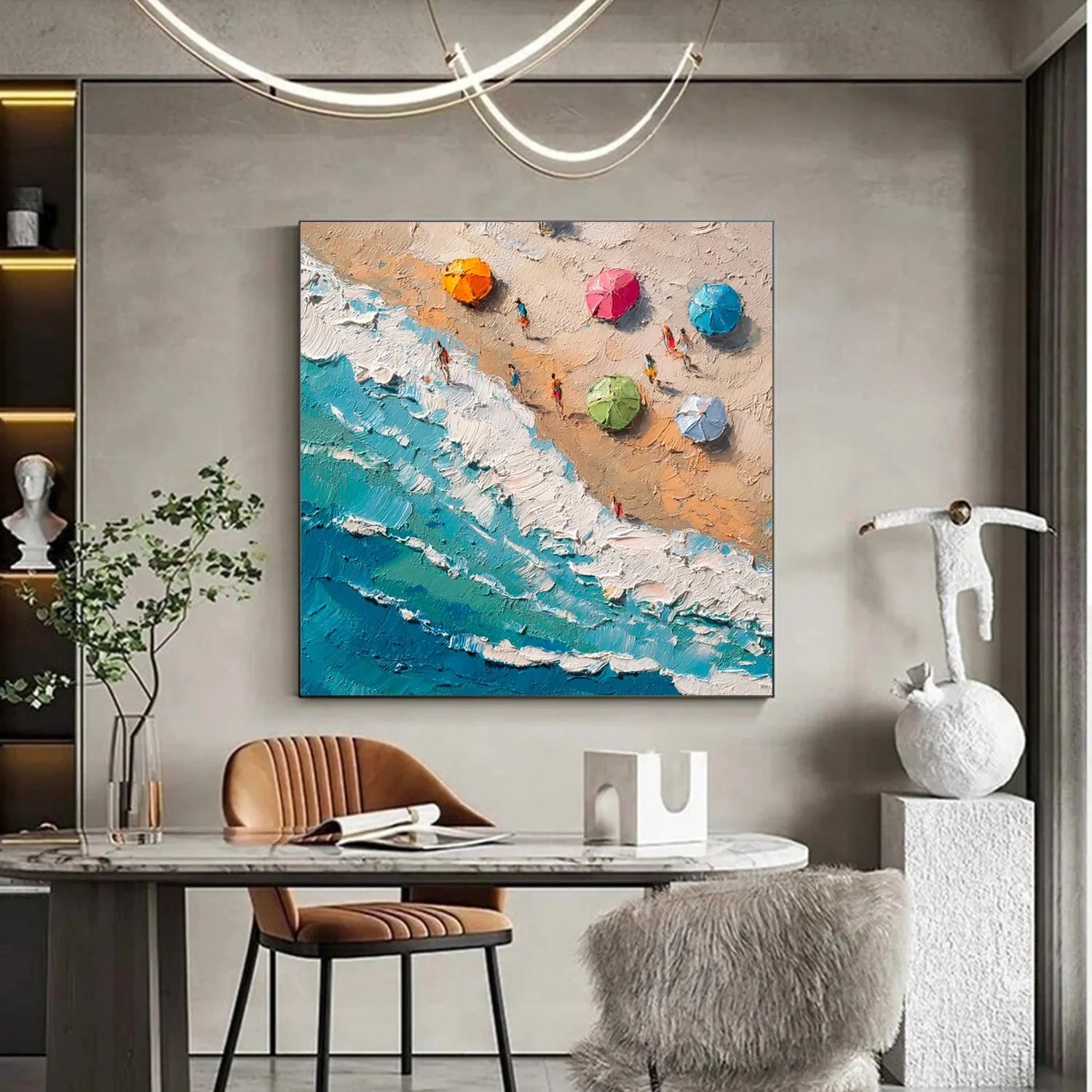 Swimming Sport Textured Wall Art #AS019