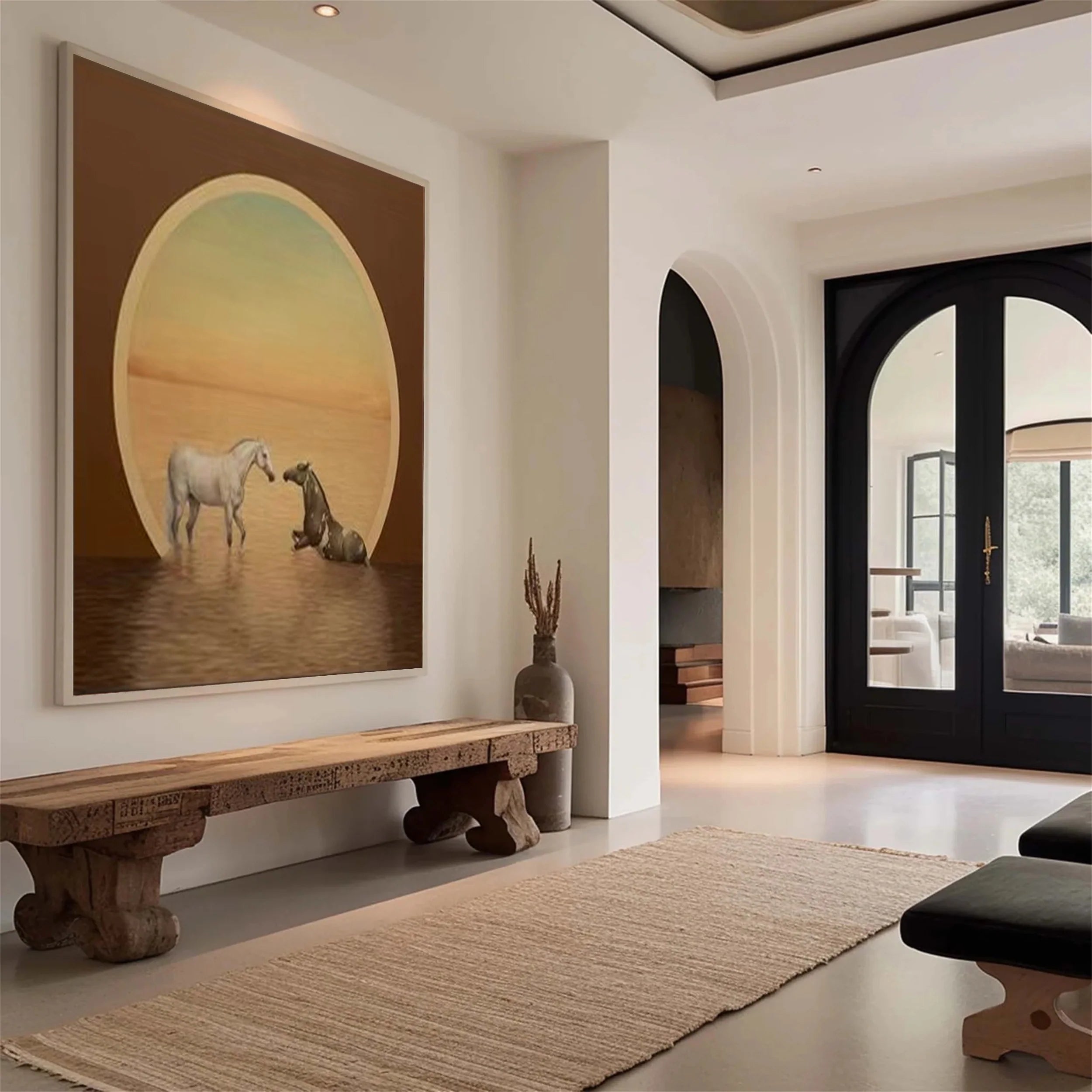 Colorful Horse Abstract Animal Wall Art #AM023