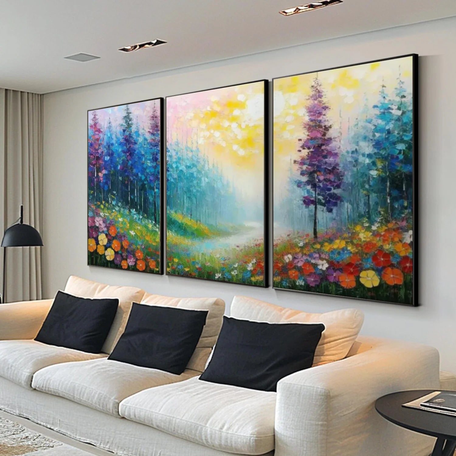 Flower & Tree Abstract_Wall Art Set of 3 #FT157