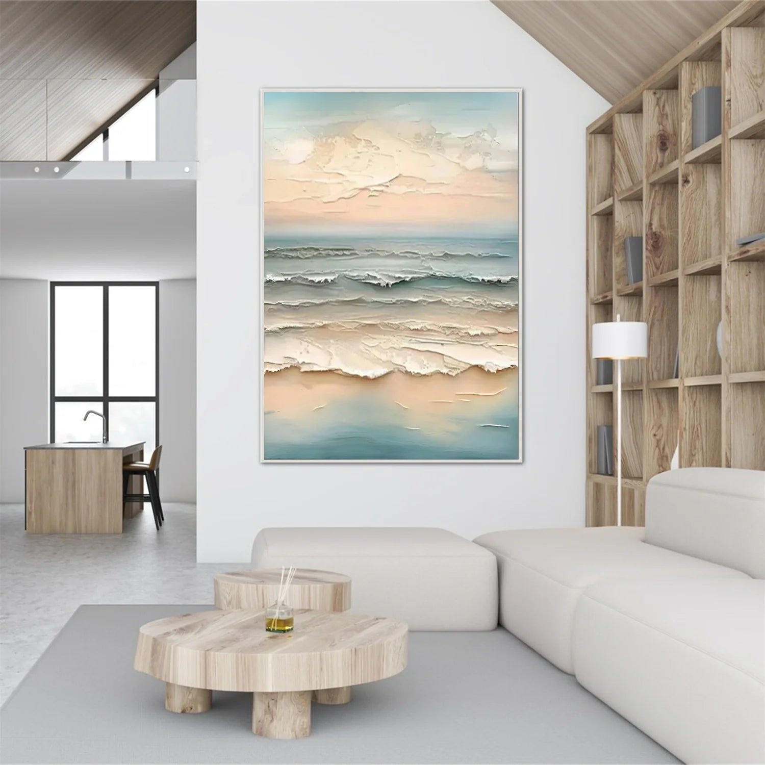 Sea & Sky Abstract_Textured_Wall Art #SK143