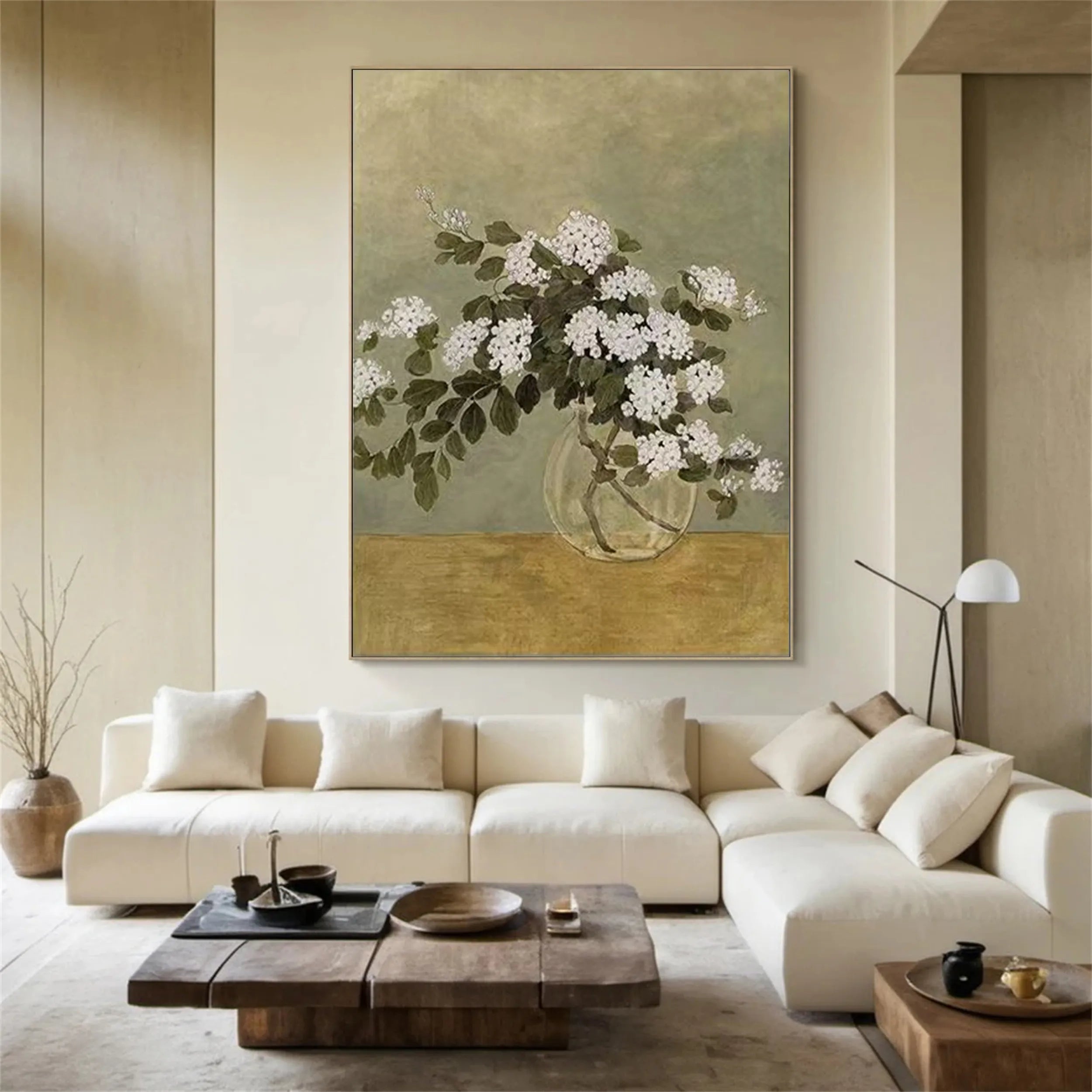 Colorful Flower & Tree Abstract Wall Art #FT023