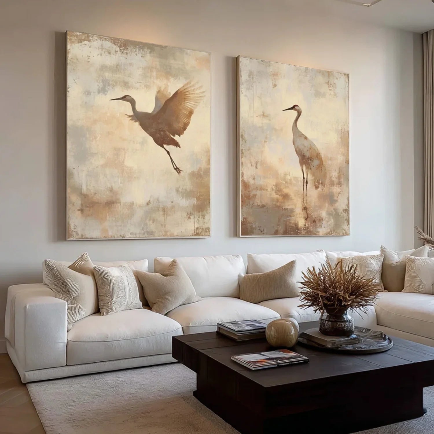 Abstract Animal Wall Art Set of 2 #AM143