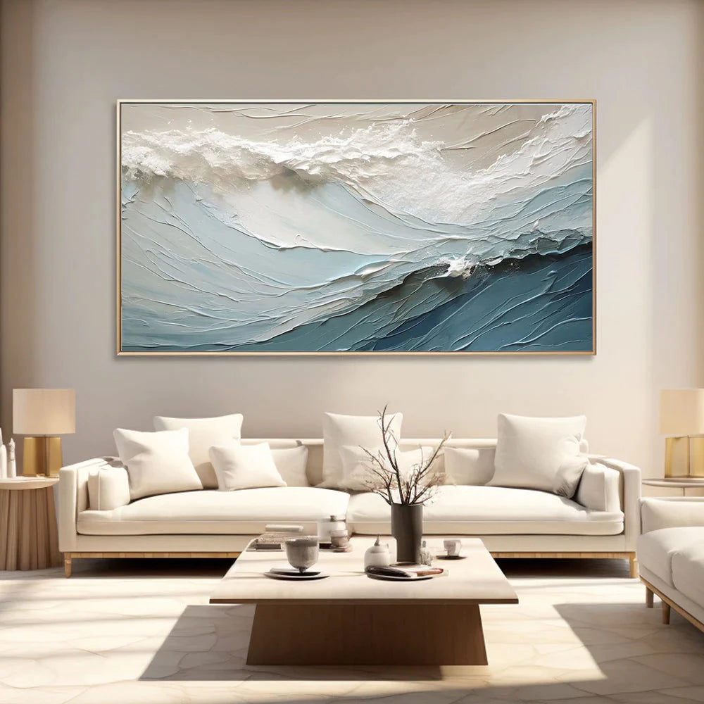 Minimalist Abstract Ocean Seascape Wall Art #SK48
