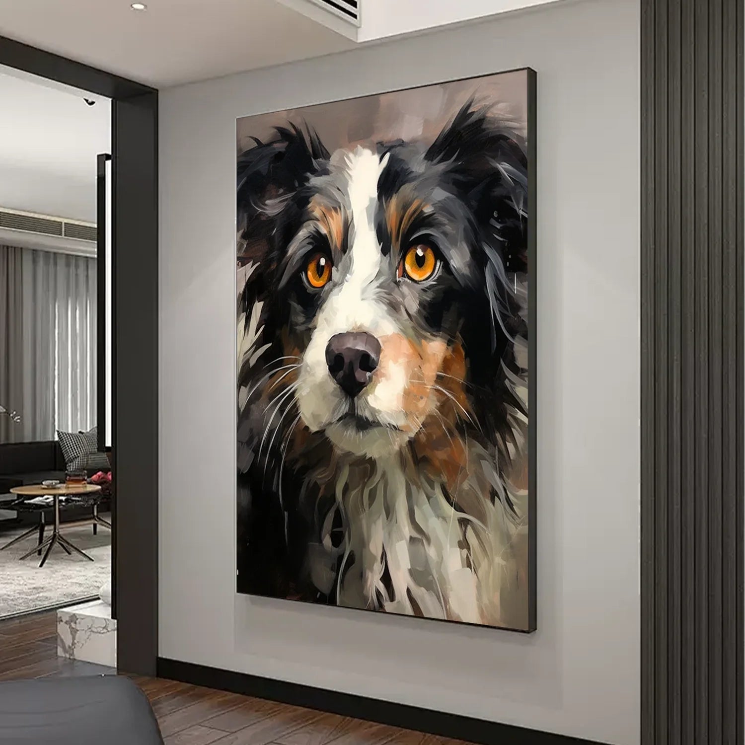 Abstract Animal Dog Wall Art #AM100