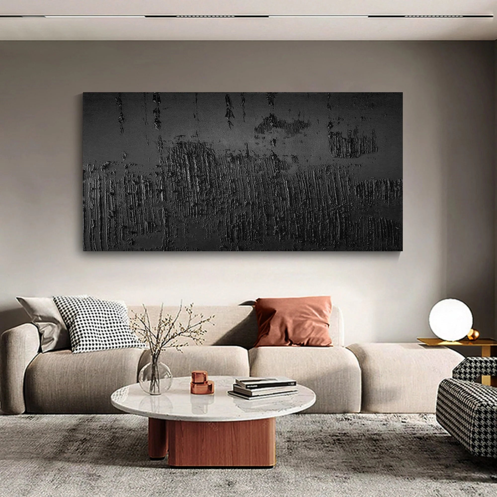 3D Textured Plaster Minimalist Painting Wall Artwork Original