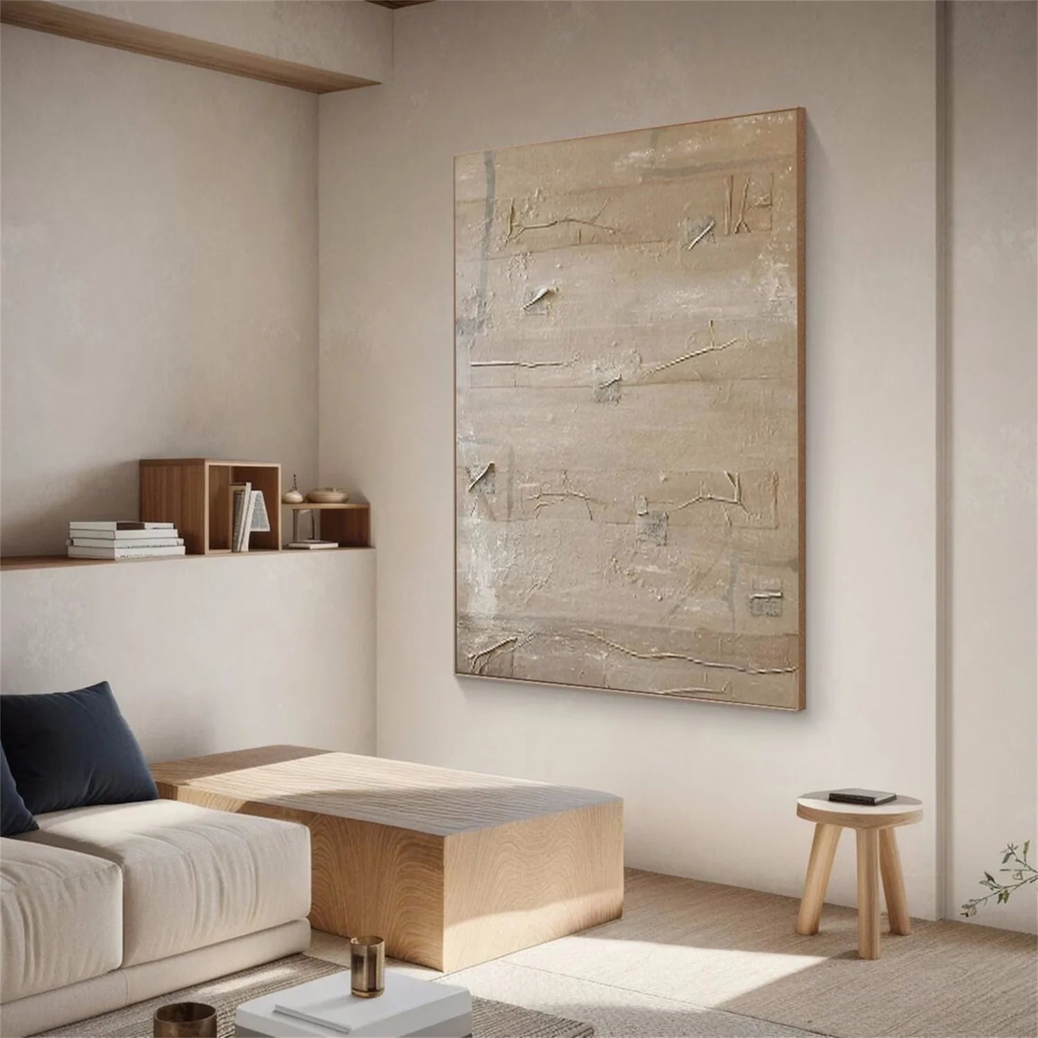 Minimalist Brown & Beige Art #MB005