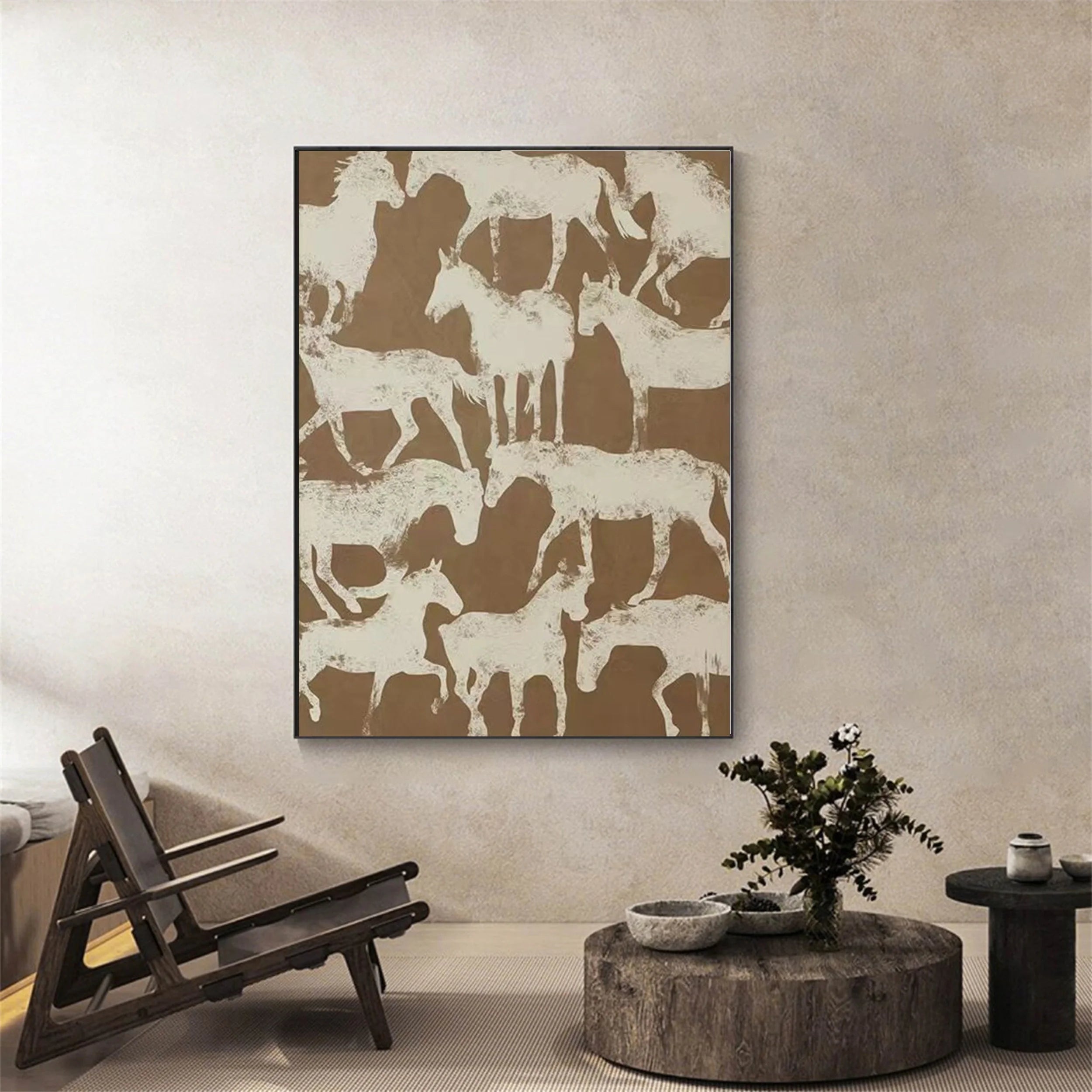Colorful Horse Abstract Animal Wall Art #AM039