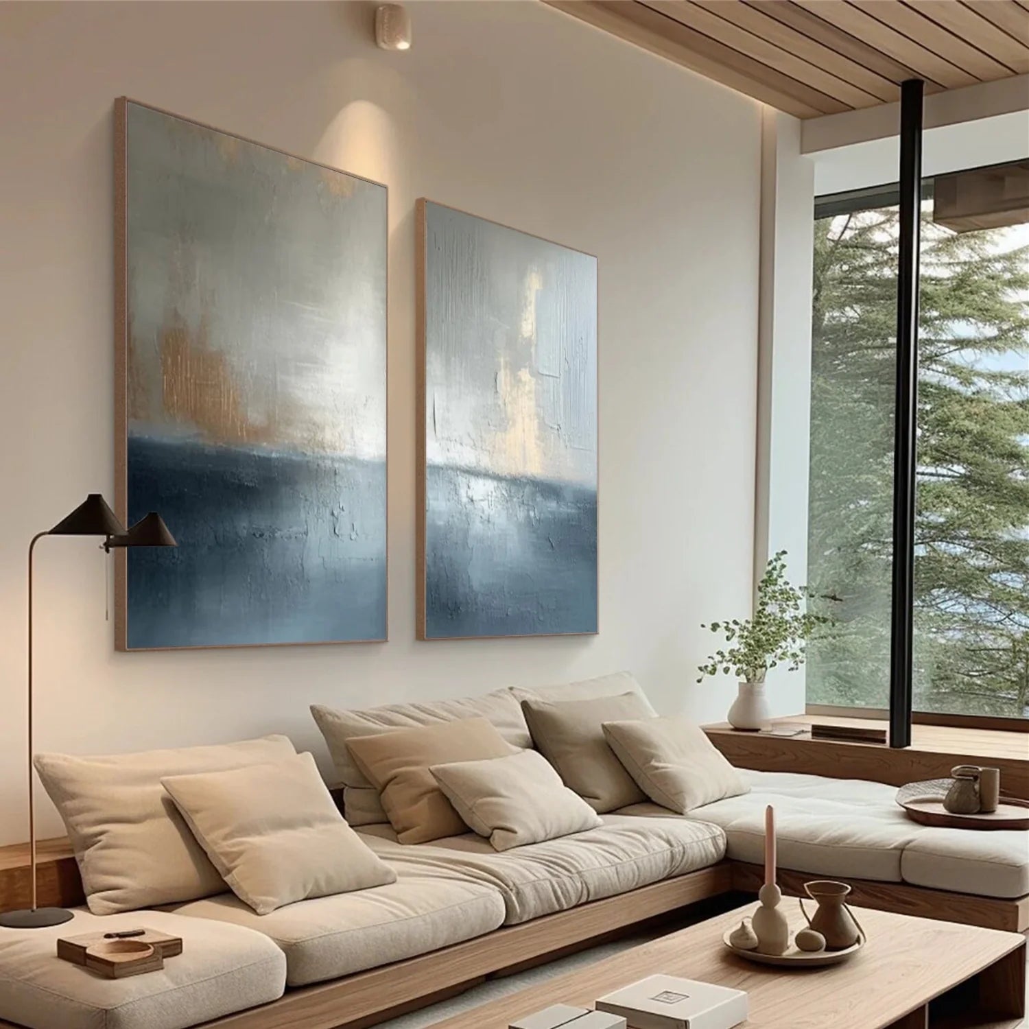 Abstract_Canvas Art Set of 2 #WA741