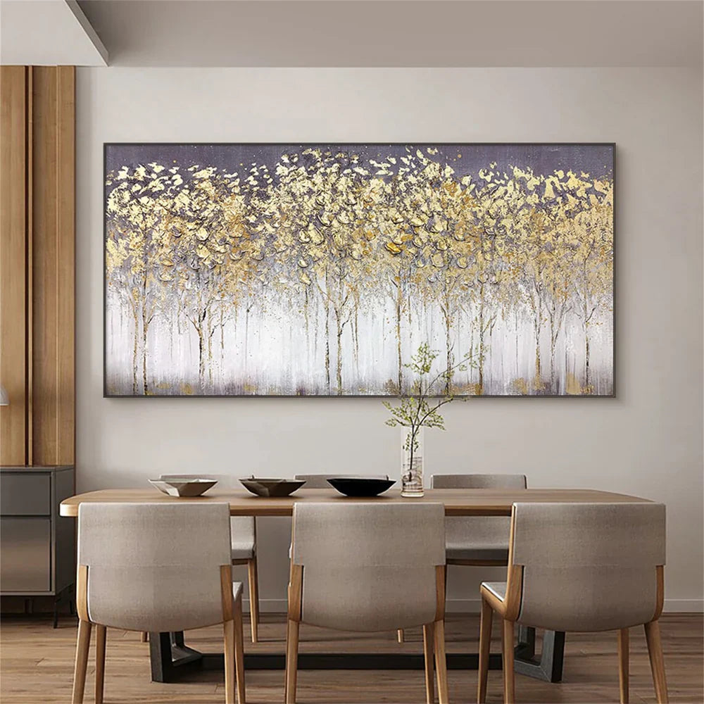 Colorful Flower & Tree Abstract Wall Art #FT041