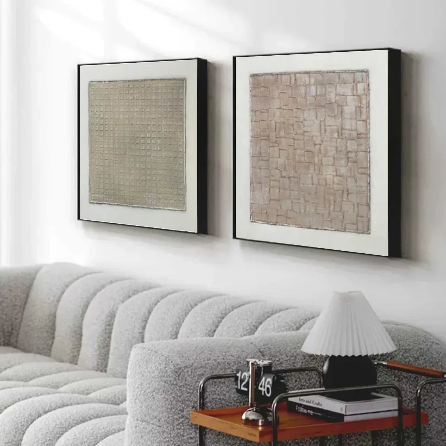 Wabi Sabi Textured Canvas Art Set of 2 #WA727