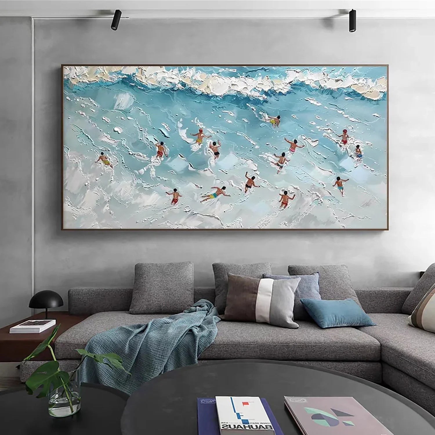 Swimming Sport Textured Wall Art #AS018