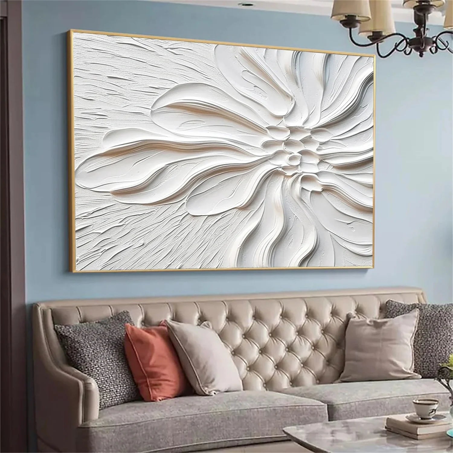 Flower & Tree Abstract Textured Wall Art #FT057