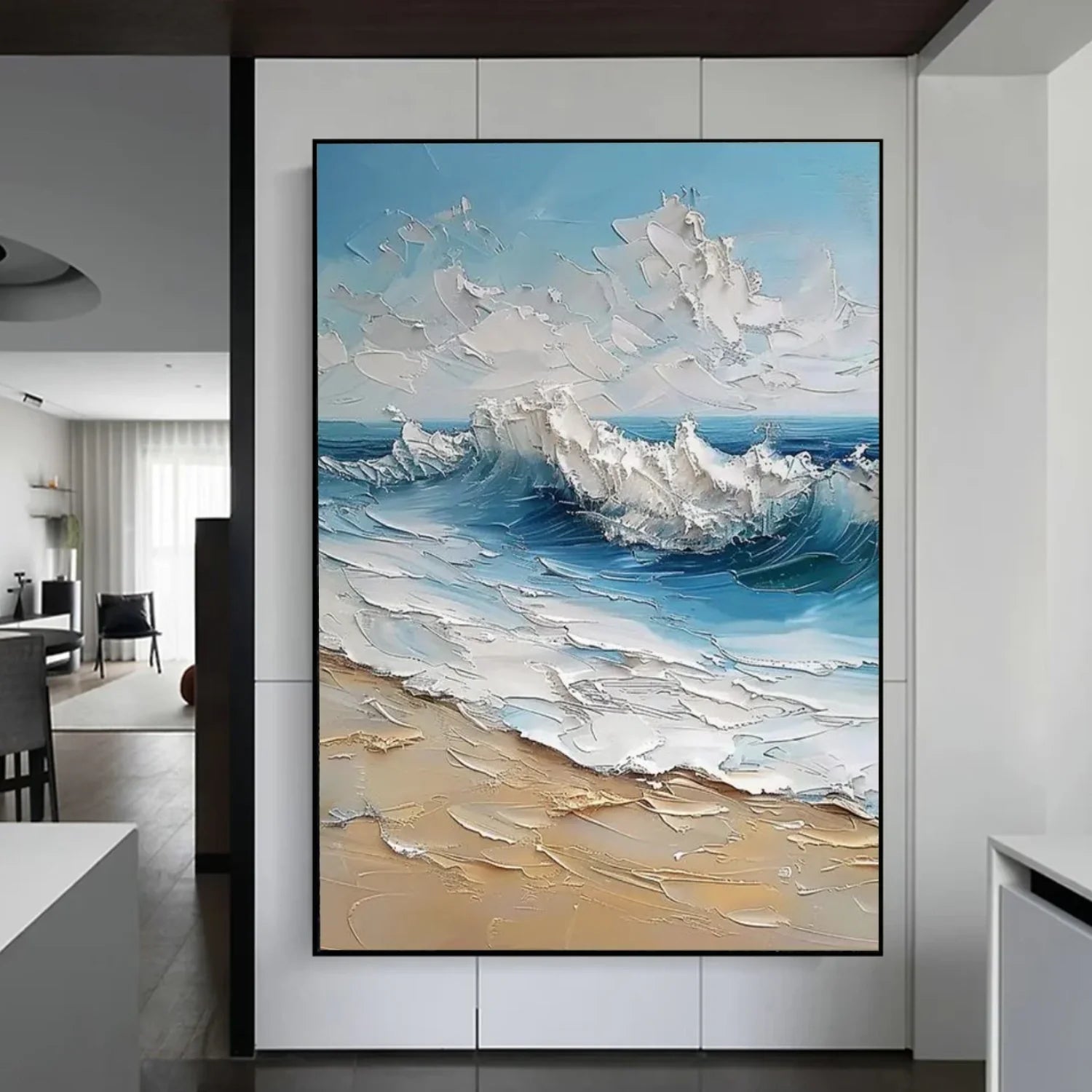 Sea & Sky Abstract_Textured_Wall Art #SK175