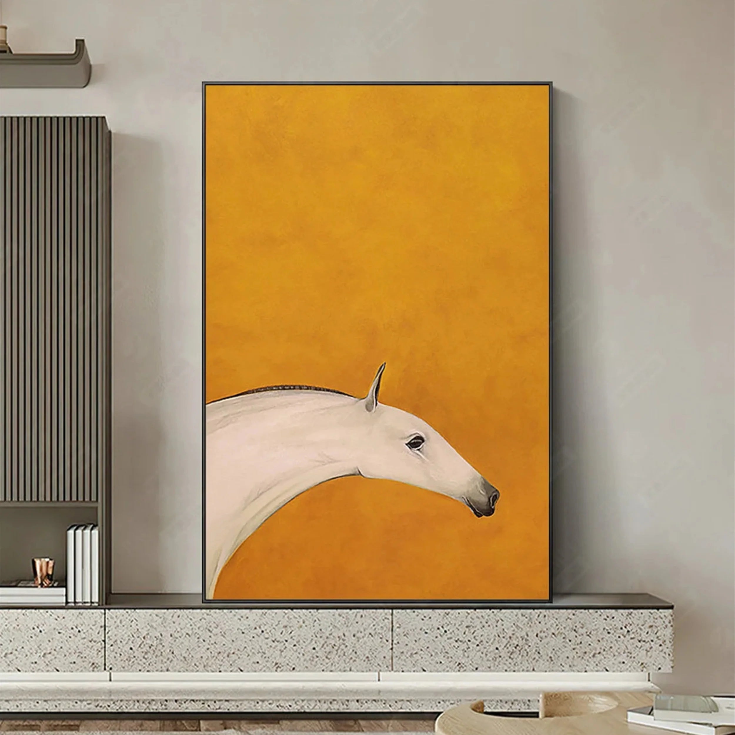 Colorful Horse Abstract Animal Wall Art #AM007