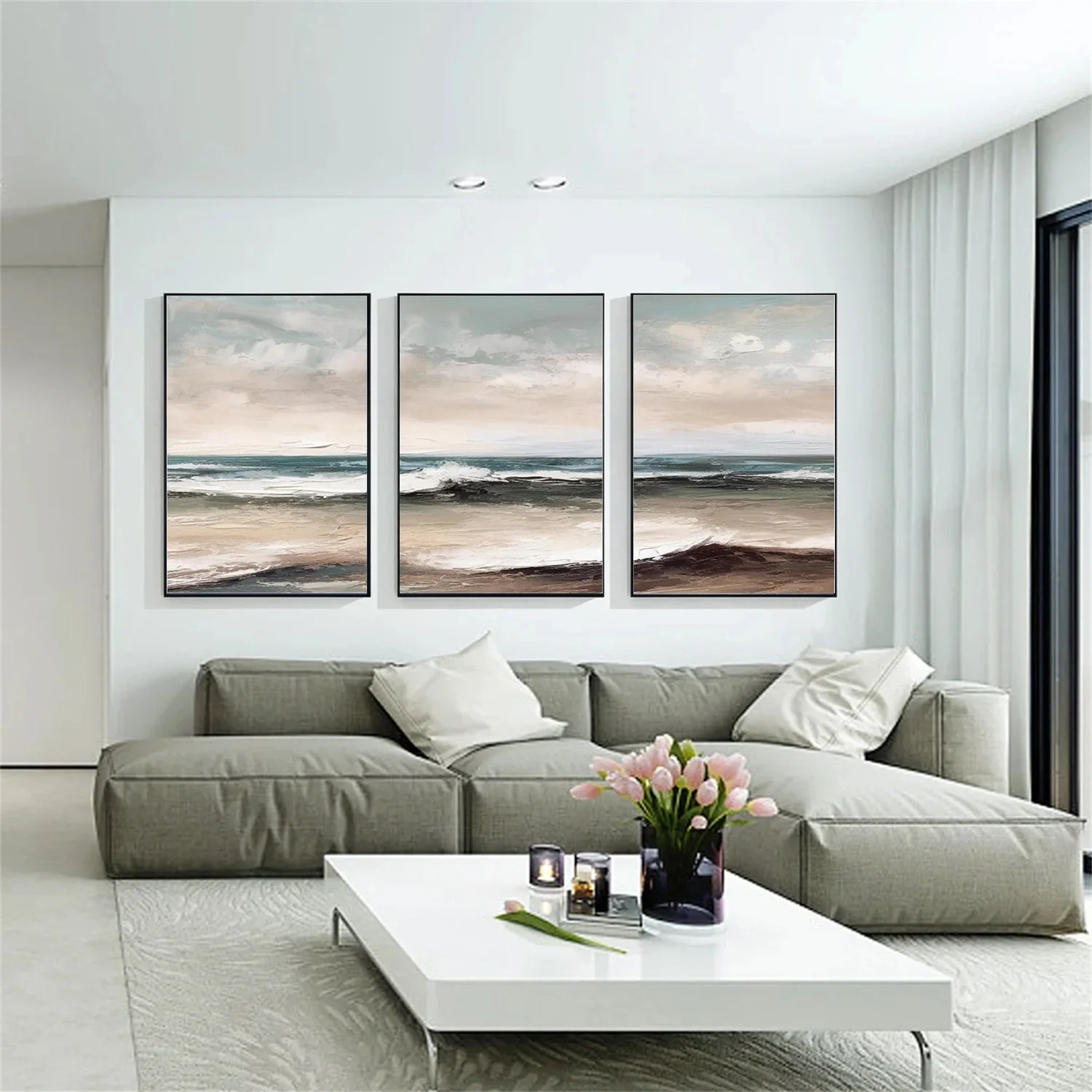 Sea & Sky Textured Art Set of 3 #SK110