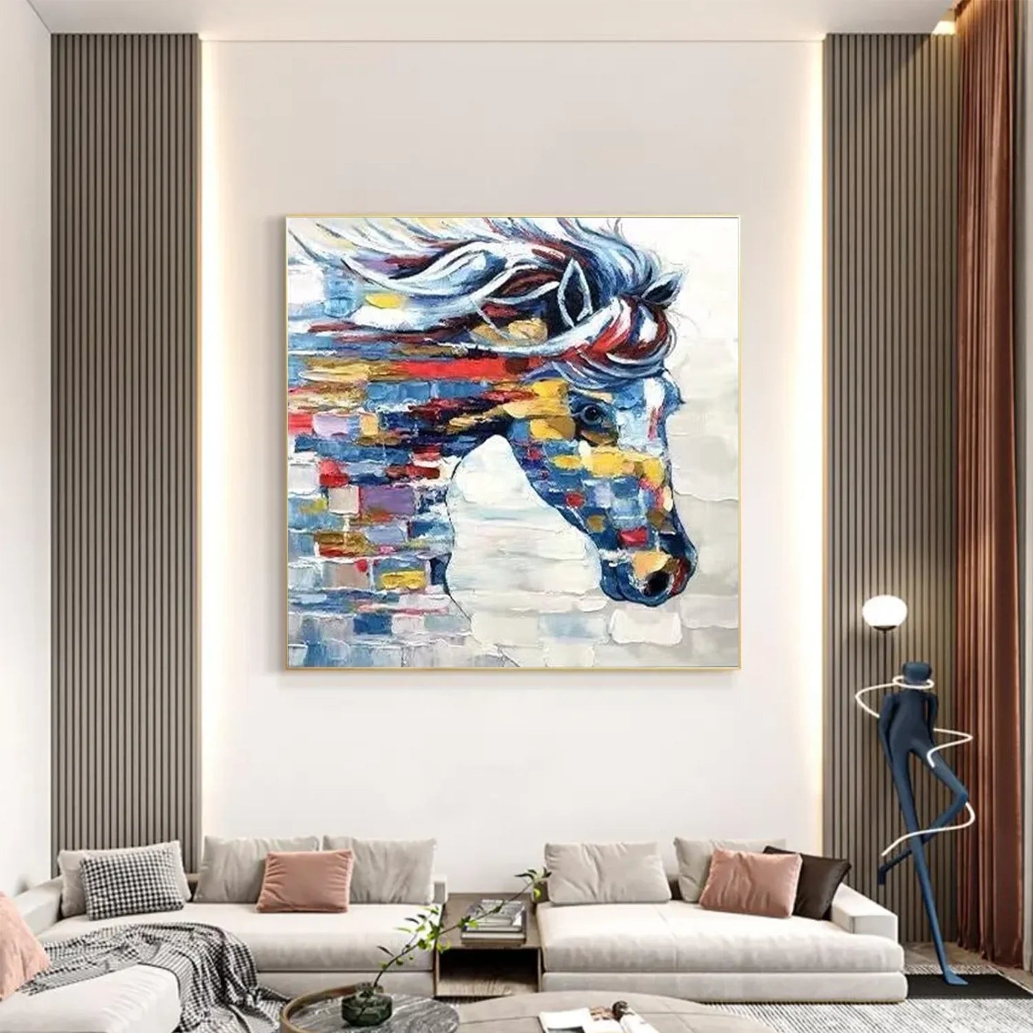 Abstract Animal Horse Wall Art #AM140