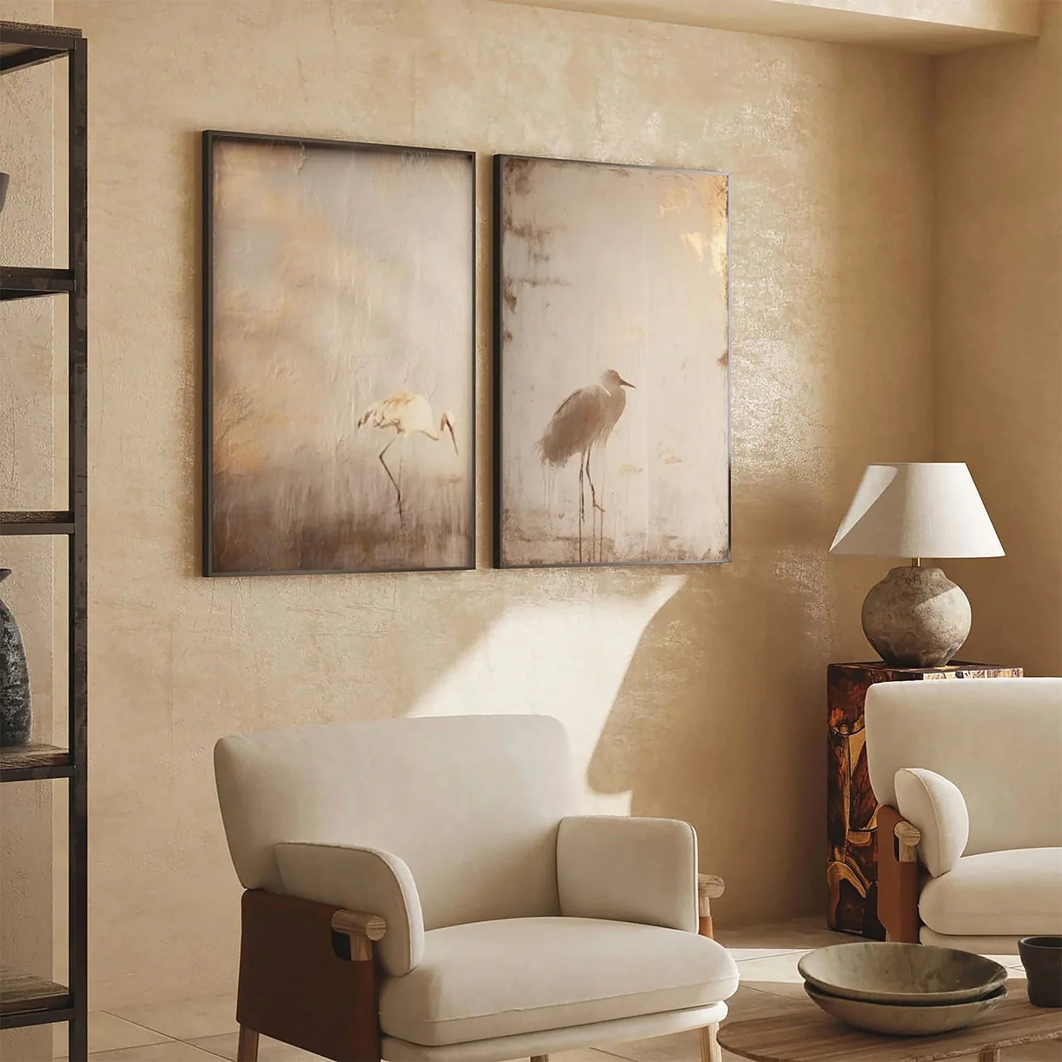 Abstract Animal Wall Art Set of 2 #AM142