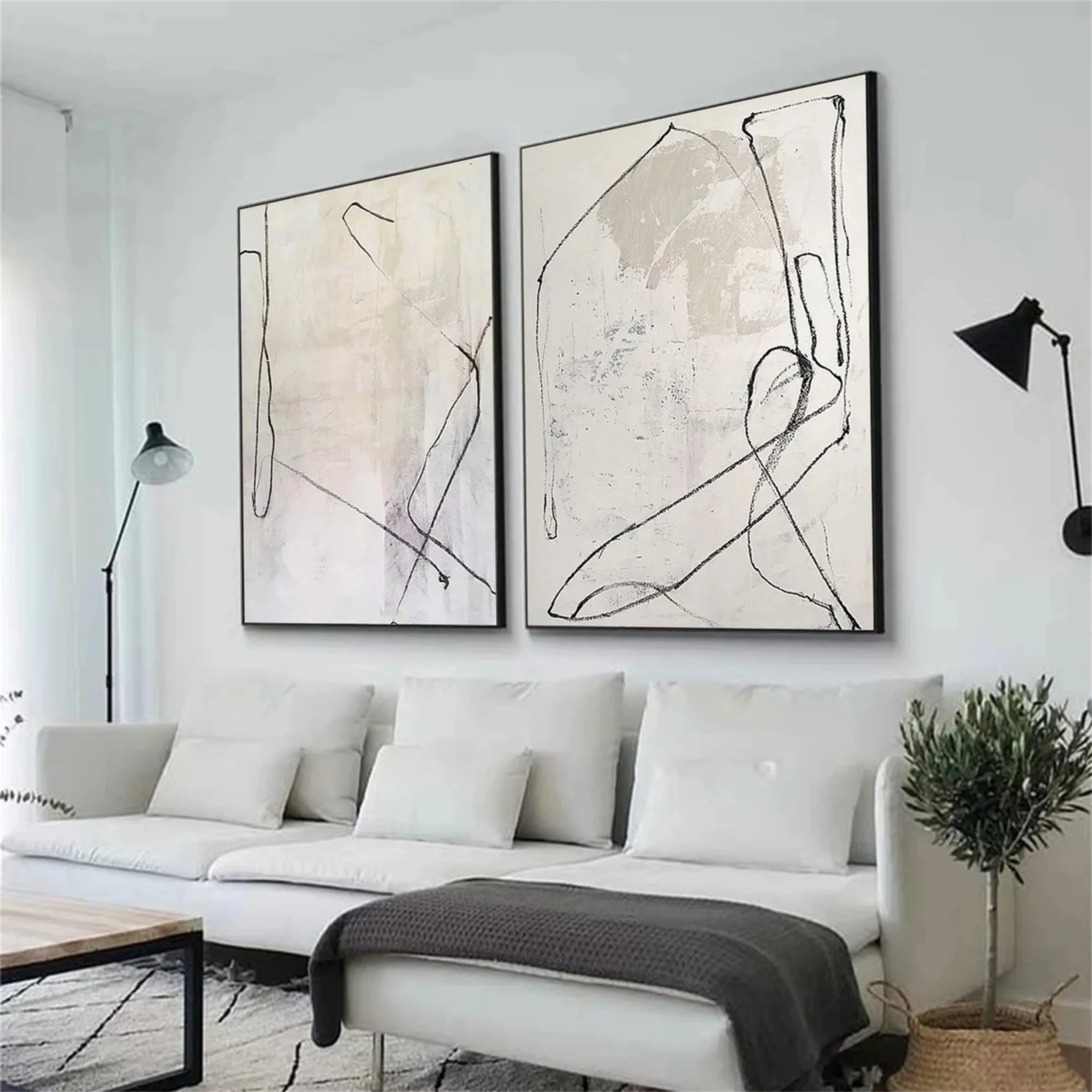 Abstract Tranquility Set of 2 #WA113