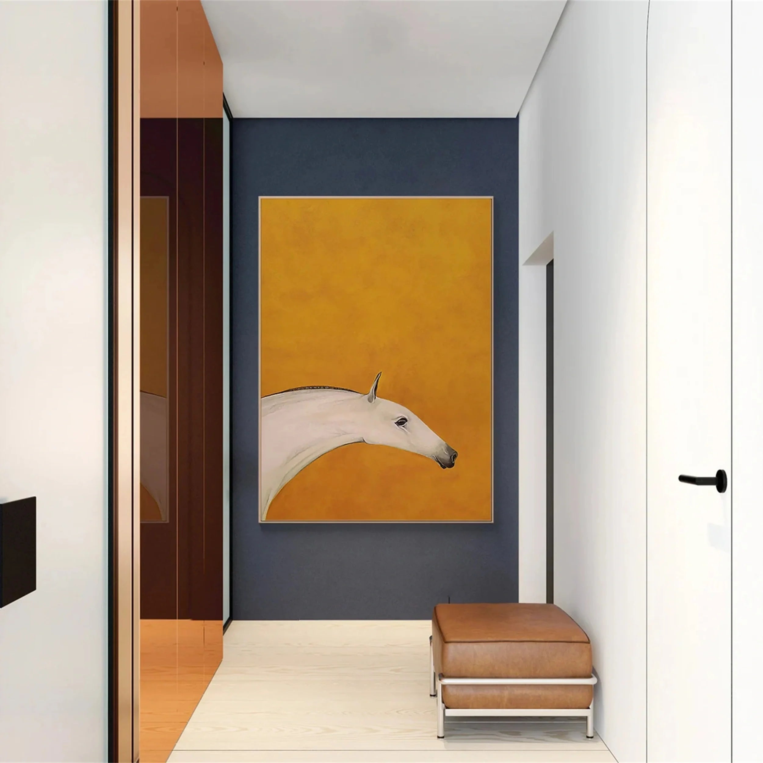 Colorful Horse Abstract Animal Wall Art #AM007