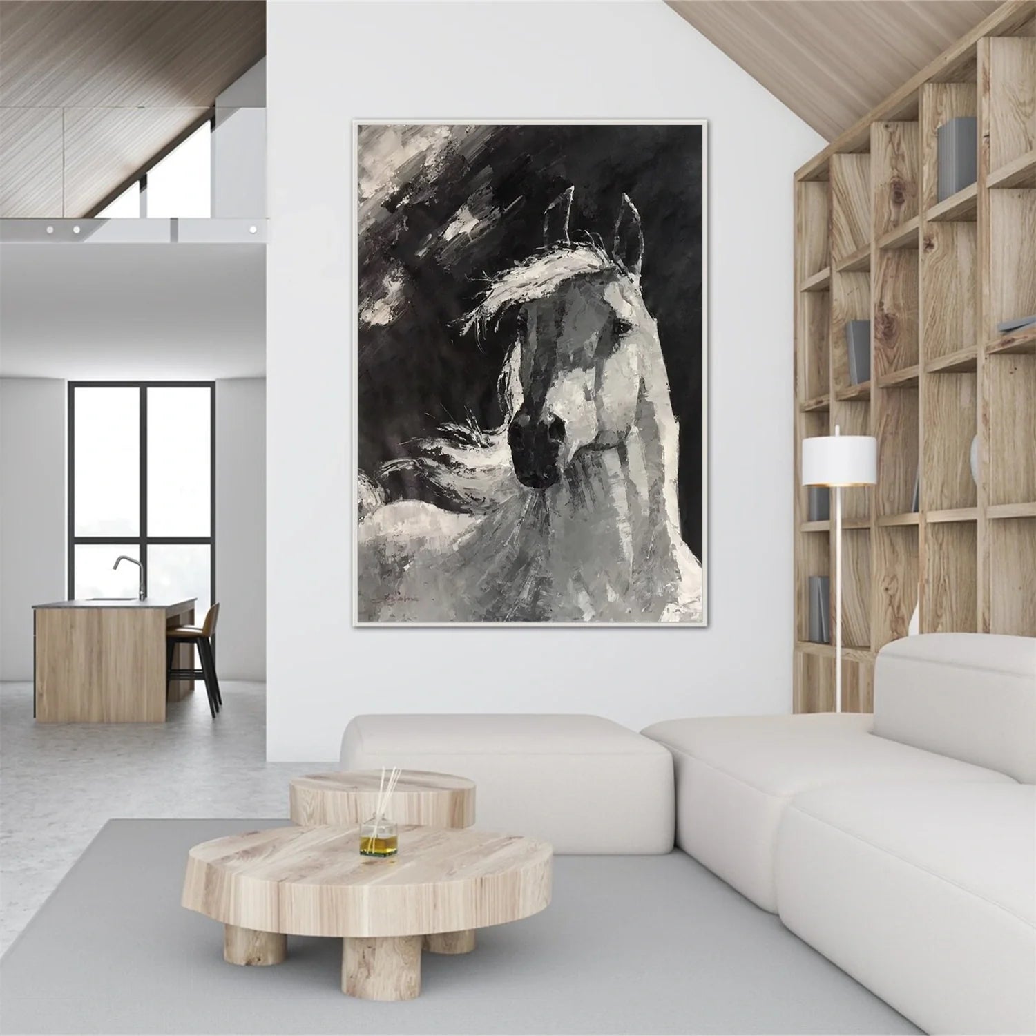 Abstract Animal Horse Wall Art #AM118