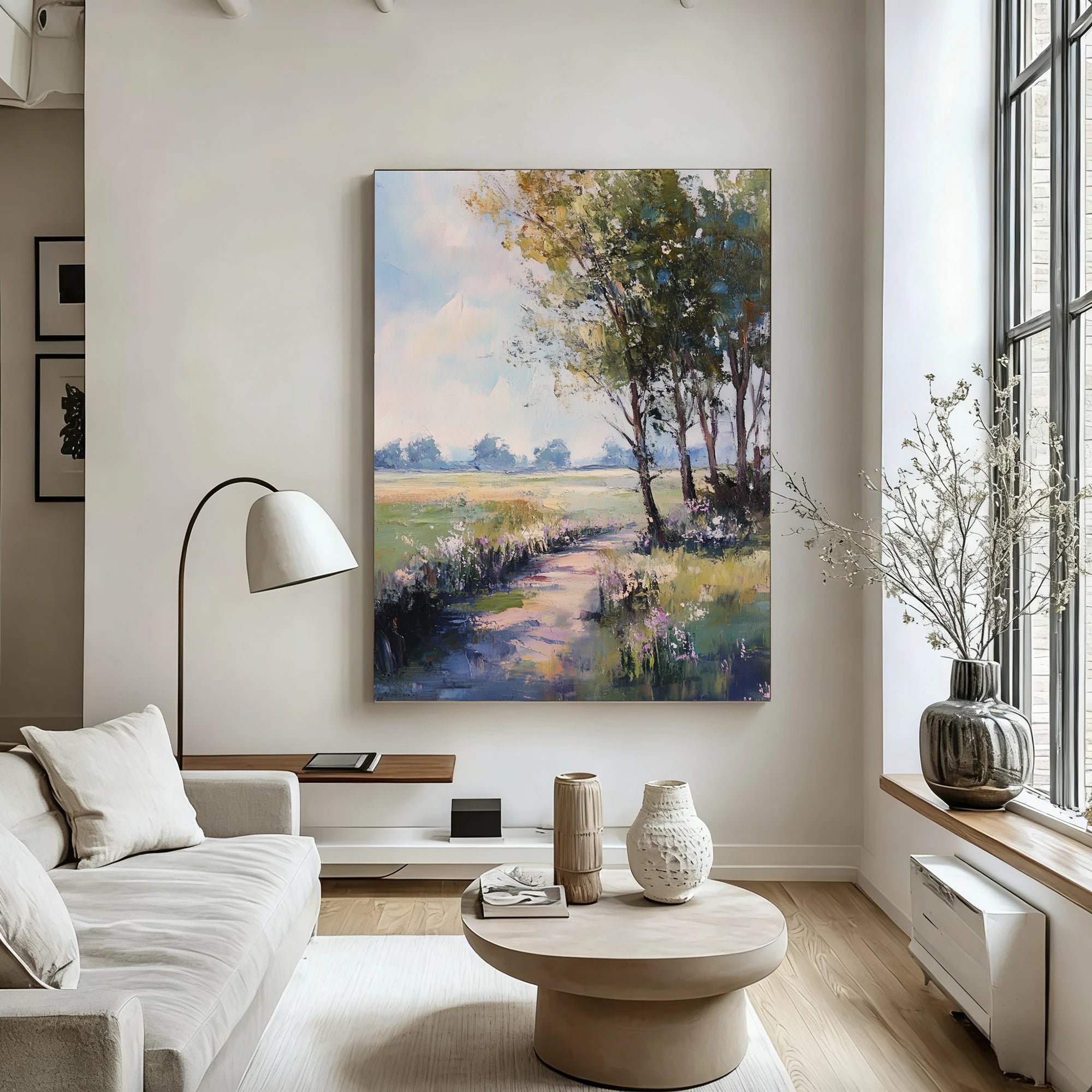 Original Hand-Painted Impressionist Landscape Oil Painting #FJ591