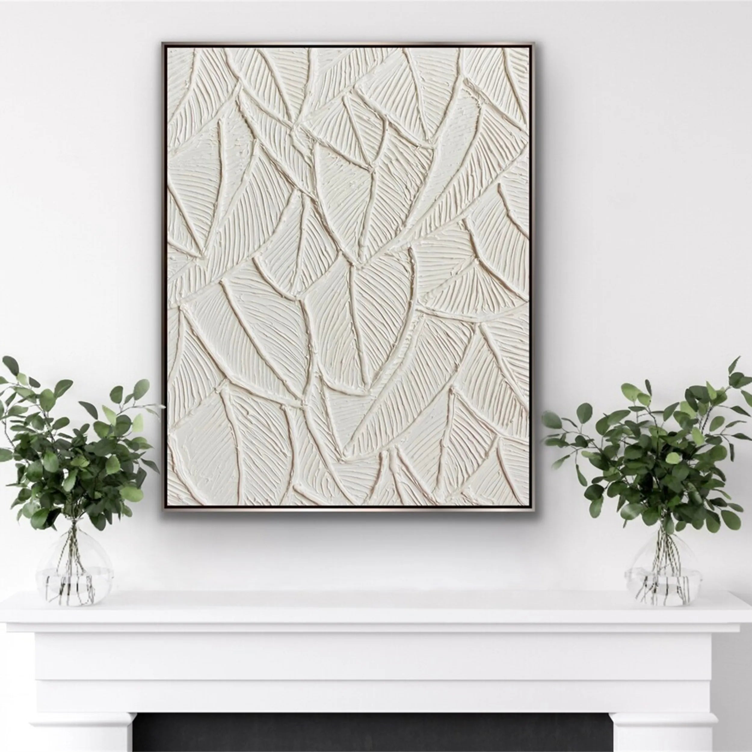 Flower & Tree Abstract Textured Wall Art #FT032